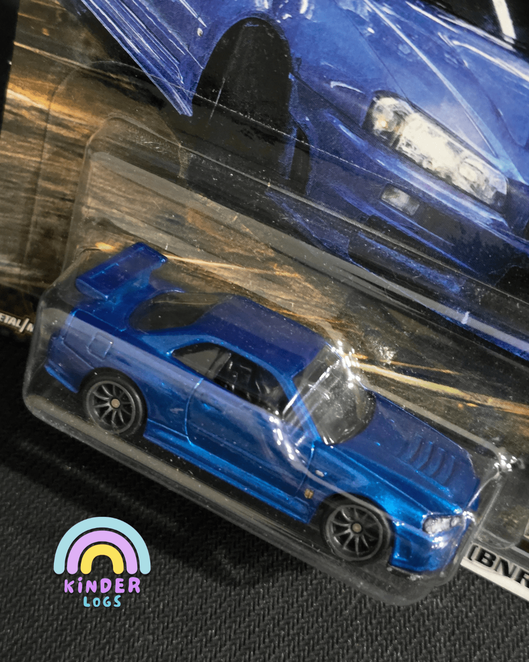 Premium Hot Wheels Nissan Skyline GTR (BNR34) - Fast And Furious - Kinder Logs