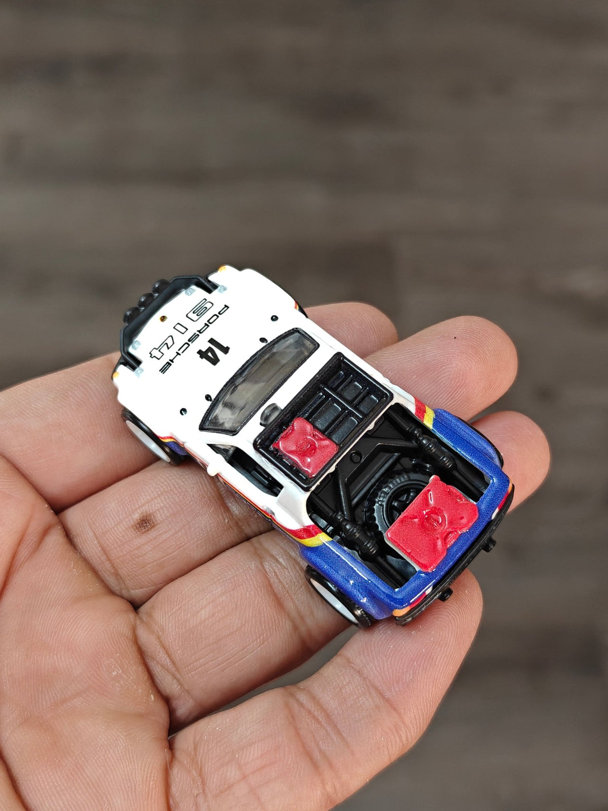Premium Hot Wheels Porsche 914 Safari - White (Uncarded - New) - Kinder Logs
