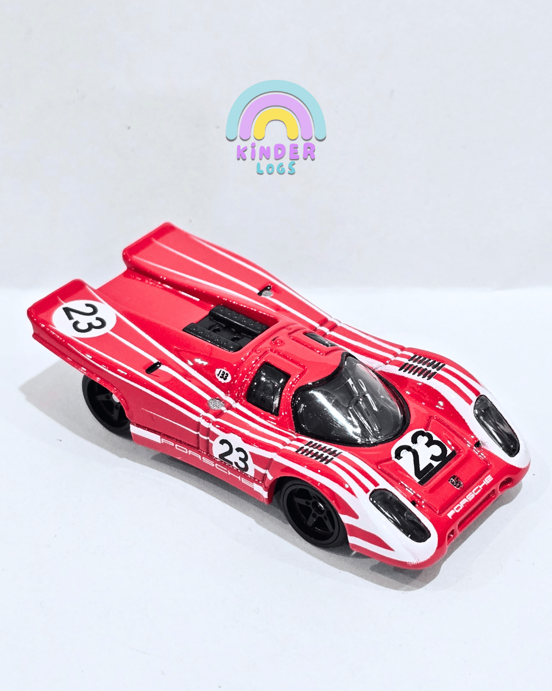 Premium Hot Wheels Porsche 917KH - Red (Uncarded - New) - Kinder Logs