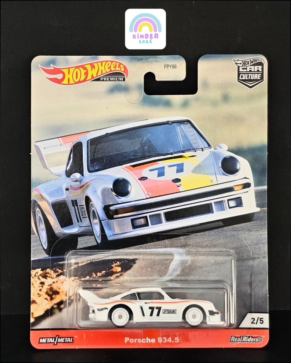 Premium Hot Wheels Porsche 934.5 Race Car - Kinder Logs