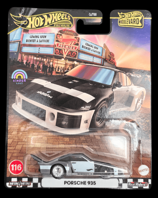 Premium Hot Wheels Porsche 935 - Boulevard 116 (Creased Card) - Kinder Logs