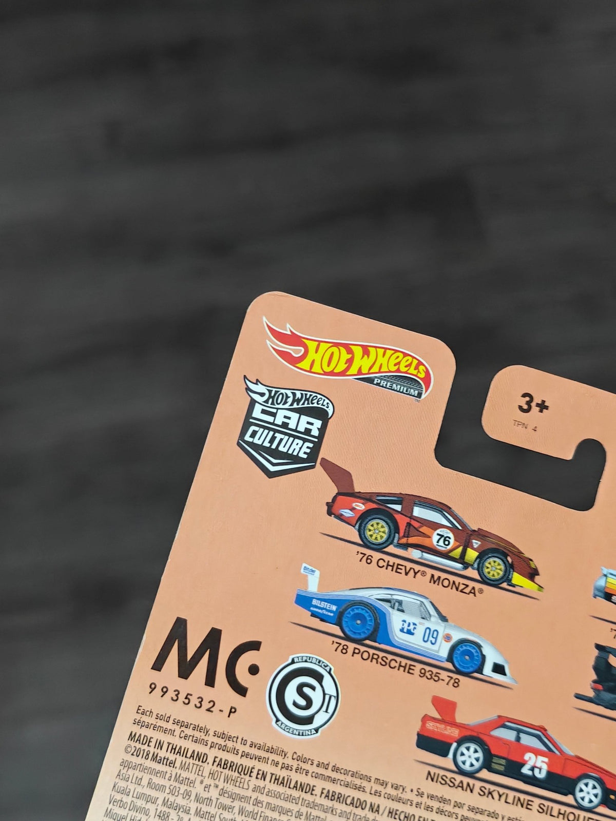 Premium Hot Wheels RWB Porsche 930 Silhouettes - Black (Slightly Creased Card) - Kinder Logs