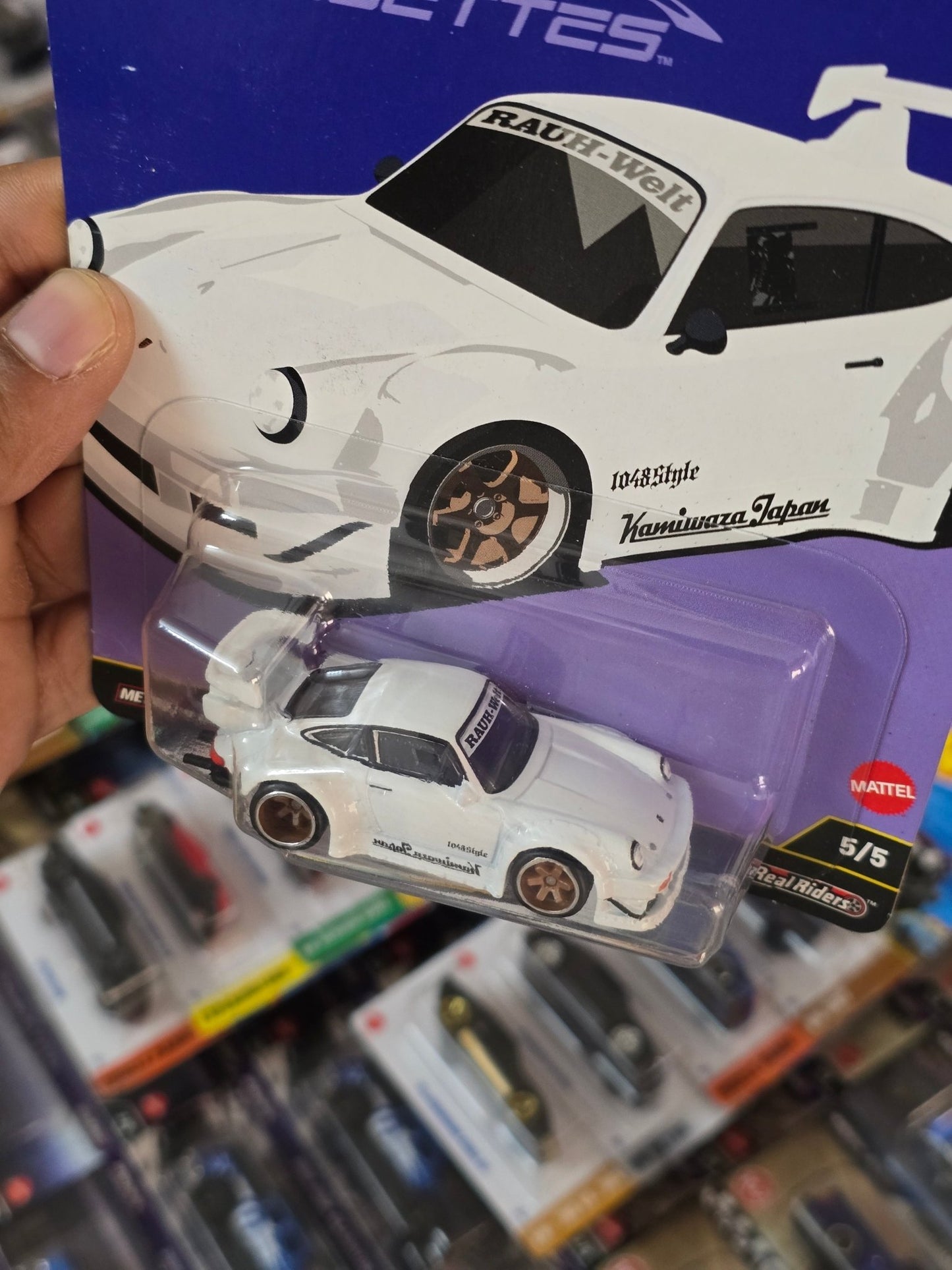 Premium Hot Wheels RWB Porsche 930 Silhouettes - White (Imported) - Kinder Logs