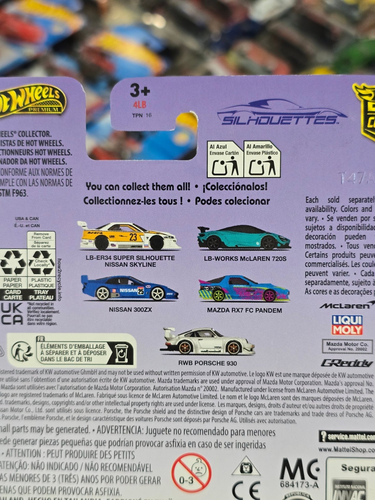 Premium Hot Wheels RWB Porsche 930 Silhouettes - White (Imported) - Kinder Logs