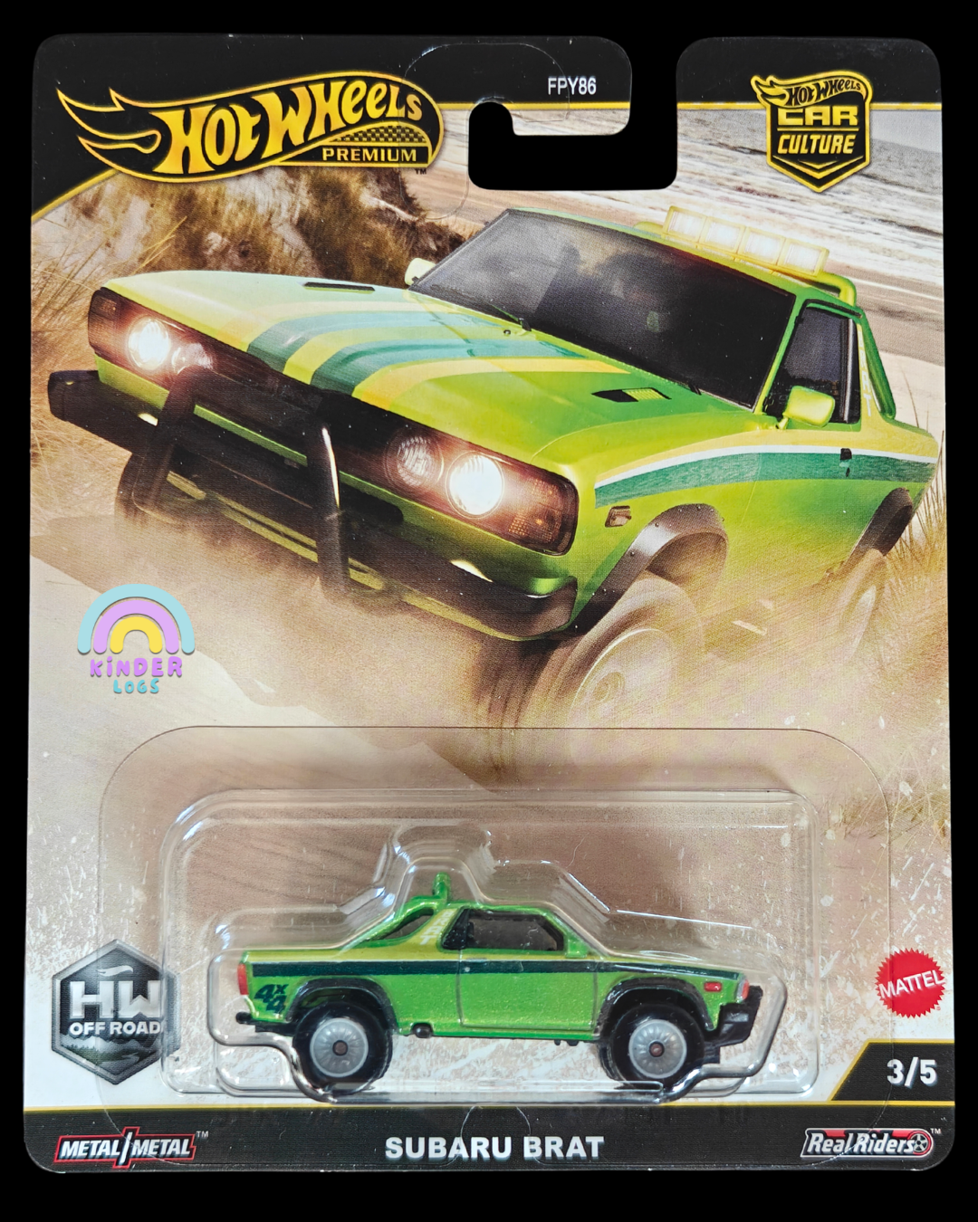 Premium Hot Wheels Subaru Brat - HW Off Road (Imported) - Kinder Logs