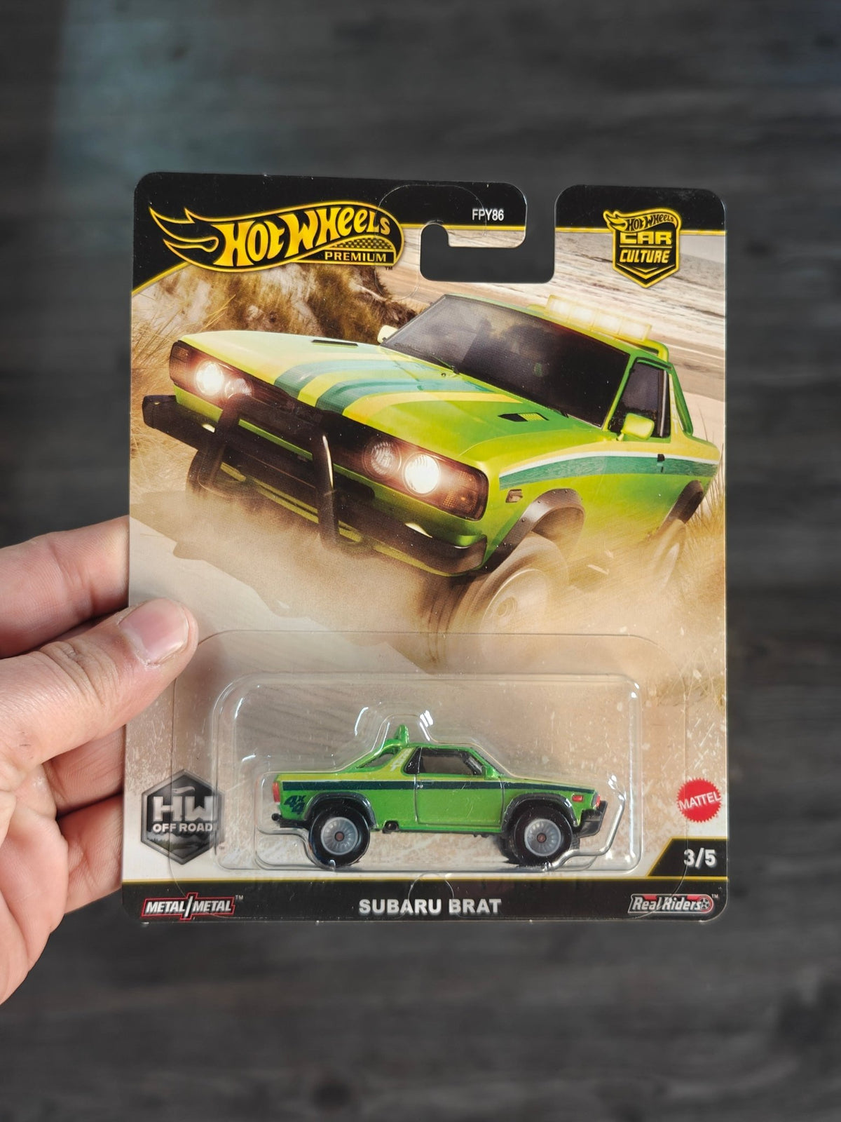 Premium Hot Wheels Subaru Brat - HW Off Road (Imported) - Kinder Logs