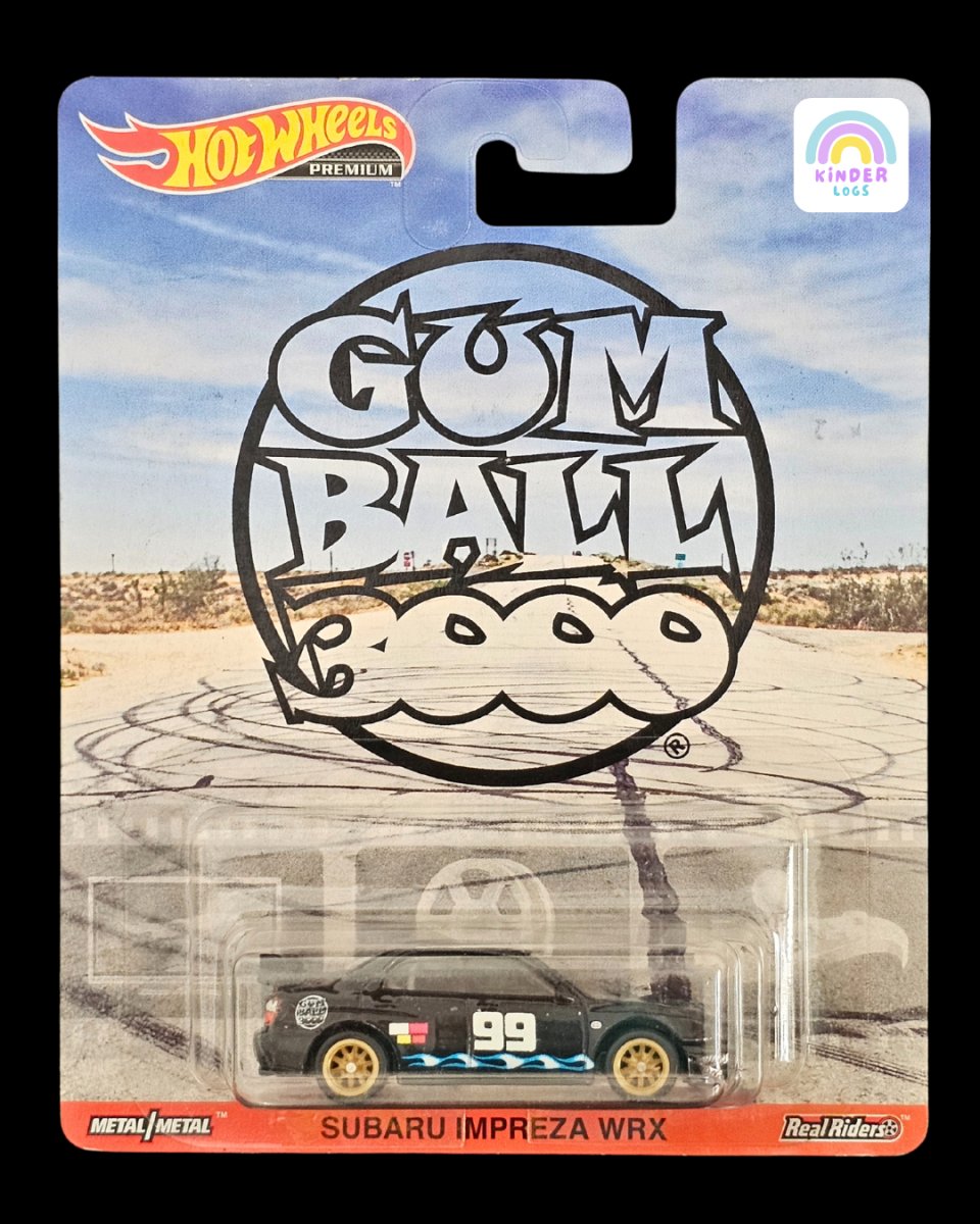 Premium Hot Wheels Subaru Impreza WRX - Gum Ball 3000 - Kinder Logs