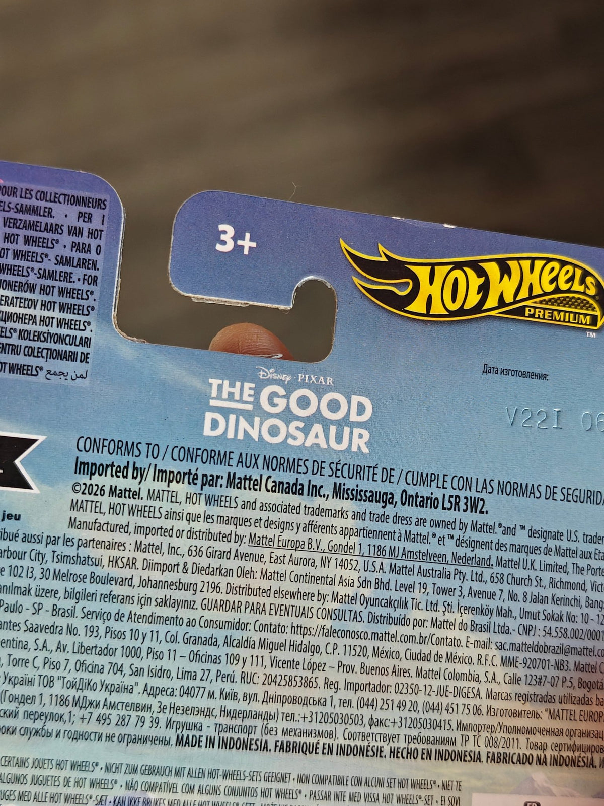 Premium Hot Wheels 'The Good Dinosaur' Pizza Planet Truck (Imported) - Kinder Logs