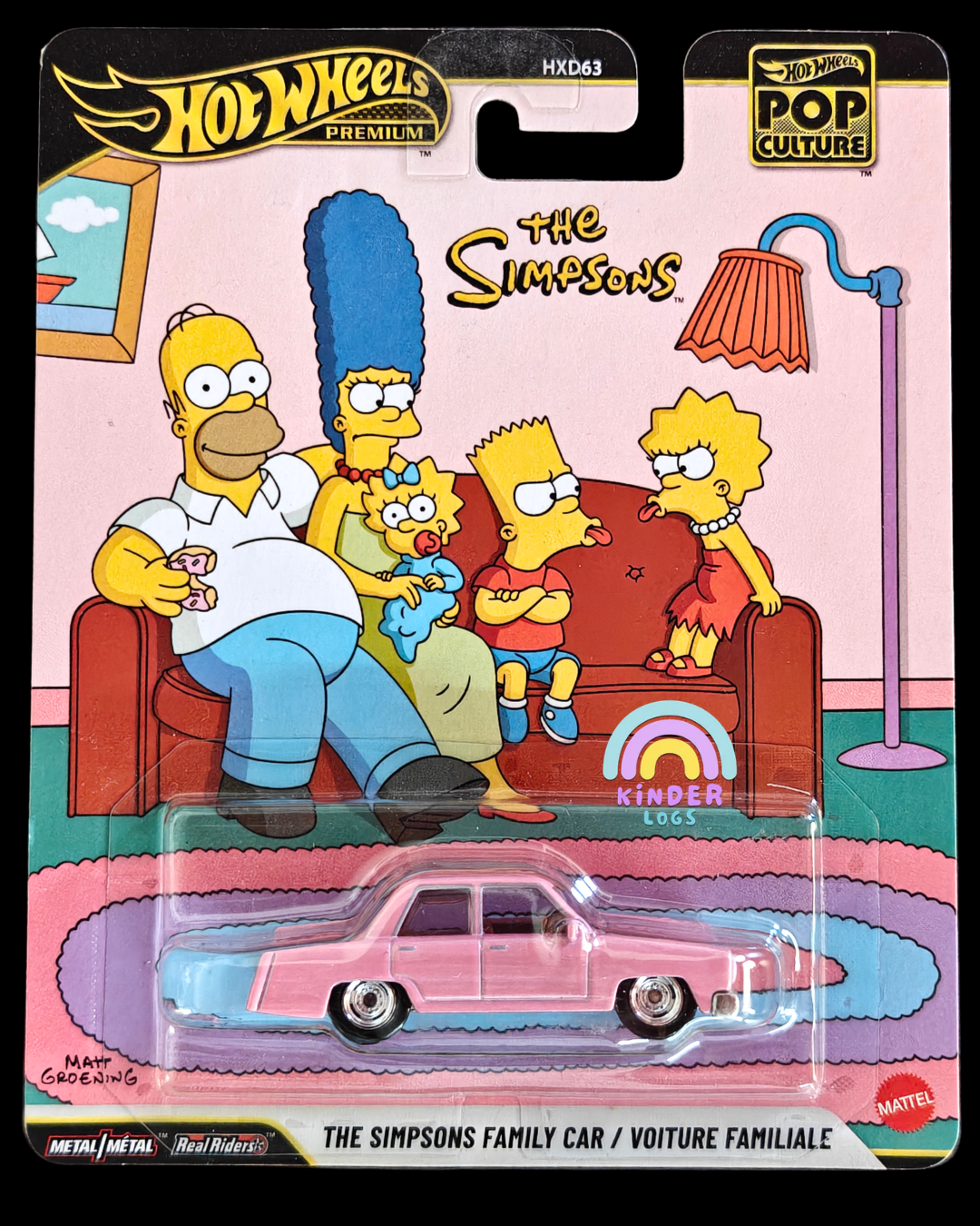 Premium Hot Wheels 'The Simpsons Family Car' (Imported) - Kinder Logs