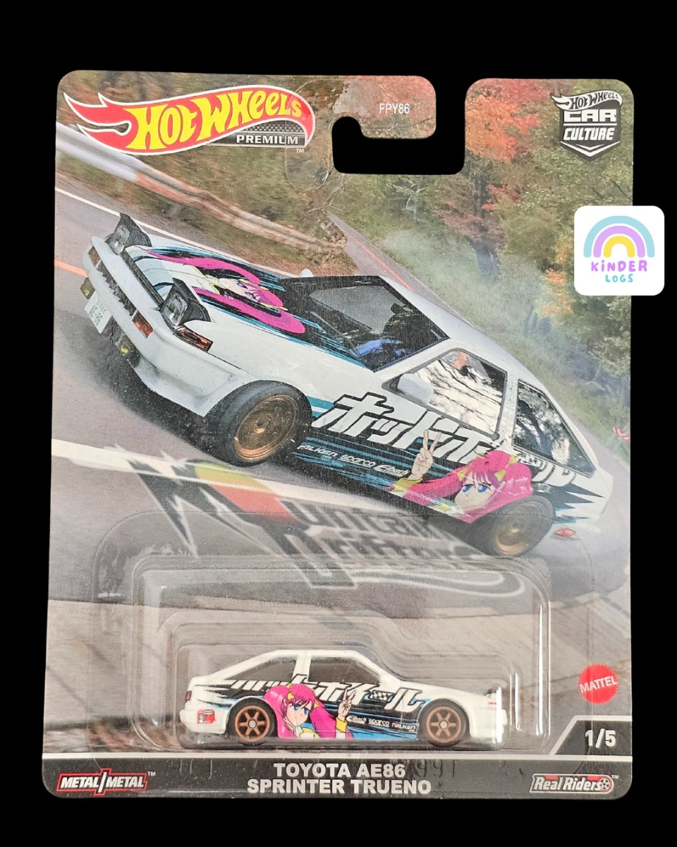 Premium Hot Wheels Toyota AE86 Sprinter Trueno - Kinder Logs