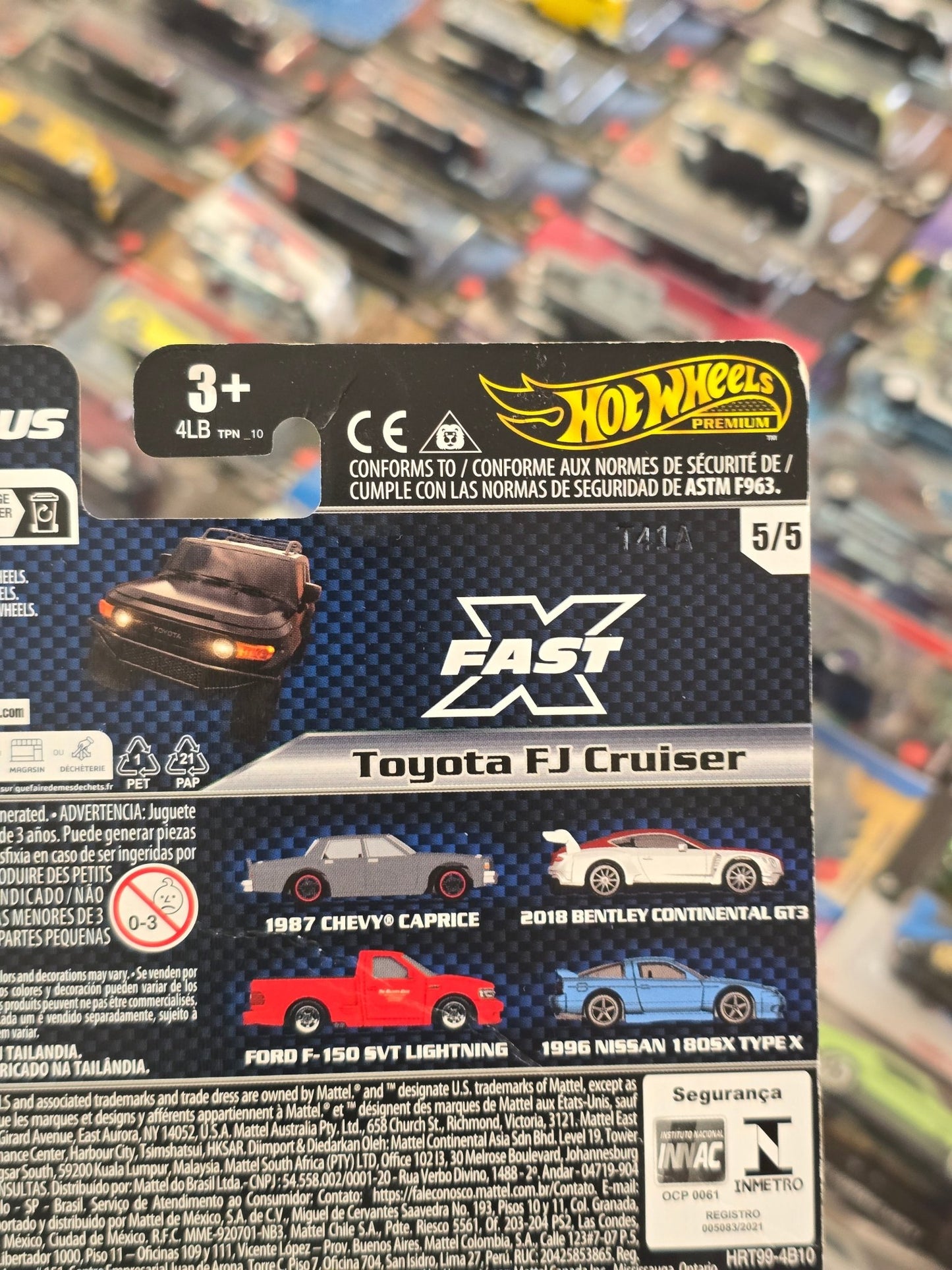 Premium Hot Wheels Toyota FJ Cruiser - Fast X Edition (Creased Card) - Kinder Logs