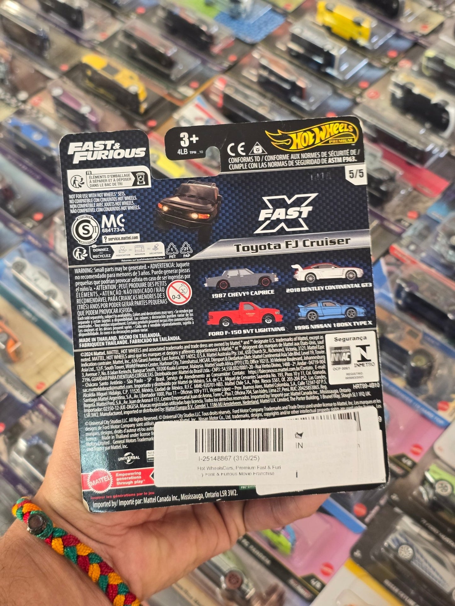 Premium Hot Wheels Toyota FJ Cruiser - Fast X Edition (Creased Card) - Kinder Logs