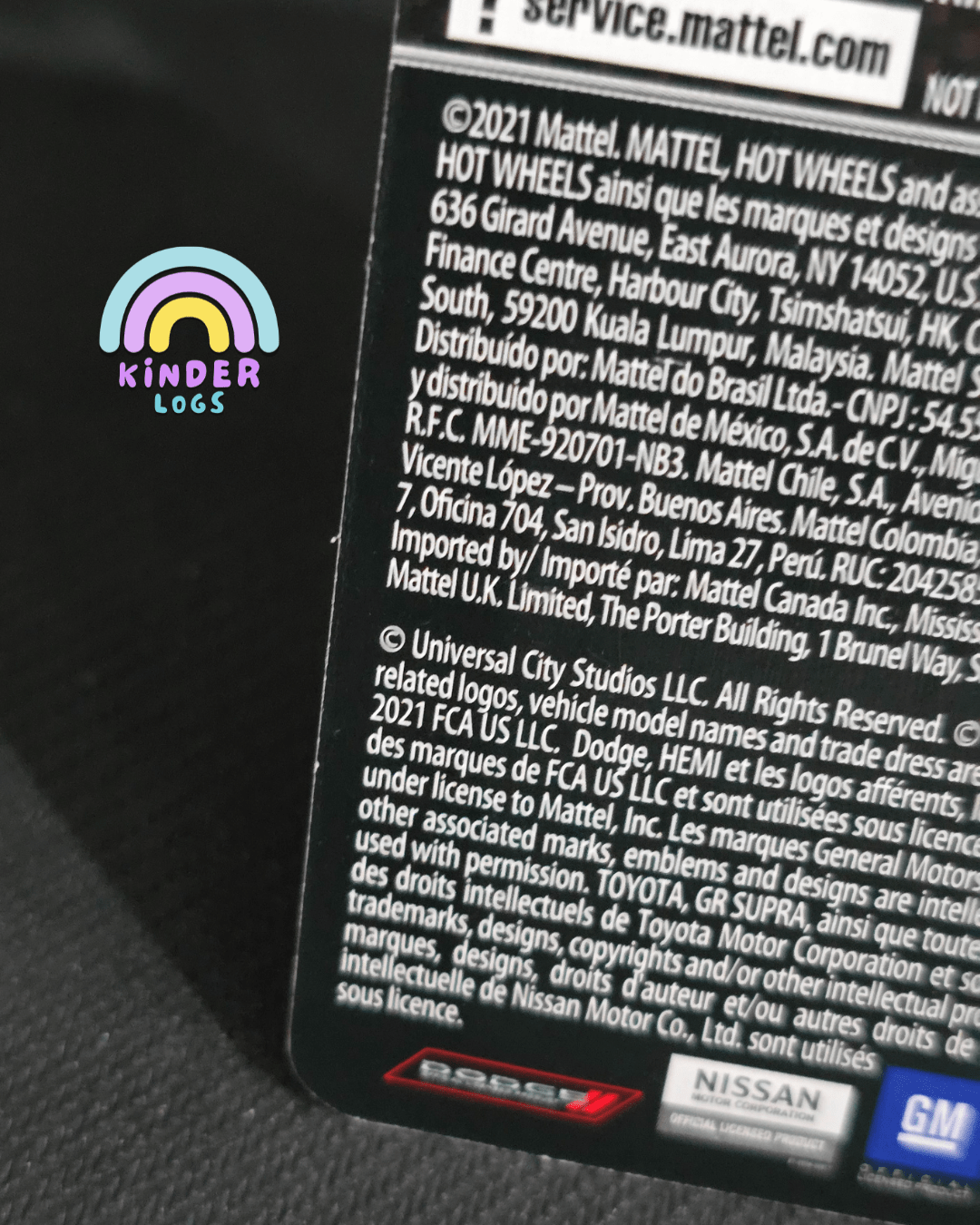 Premium Hot Wheels Toyota GR Supra - Fast & Furious (Fast Superstars) - Kinder Logs