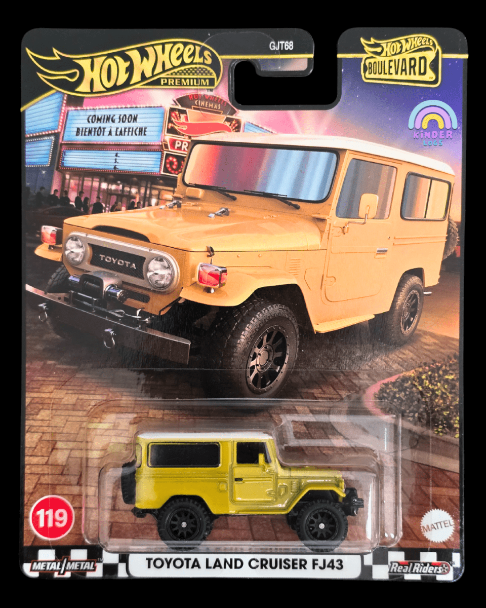 Premium Hot Wheels Toyota Land Cruiser FJ43 - Boulevard 119 - Kinder Logs
