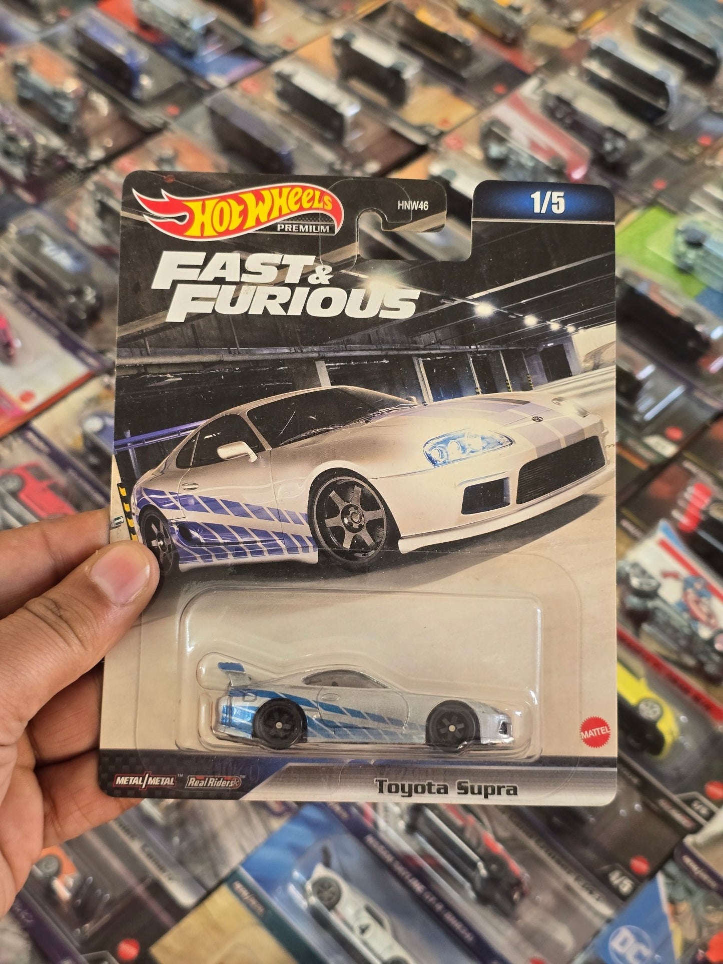 Premium Hot Wheels Toyota Supra - Fast And Furious - Kinder Logs