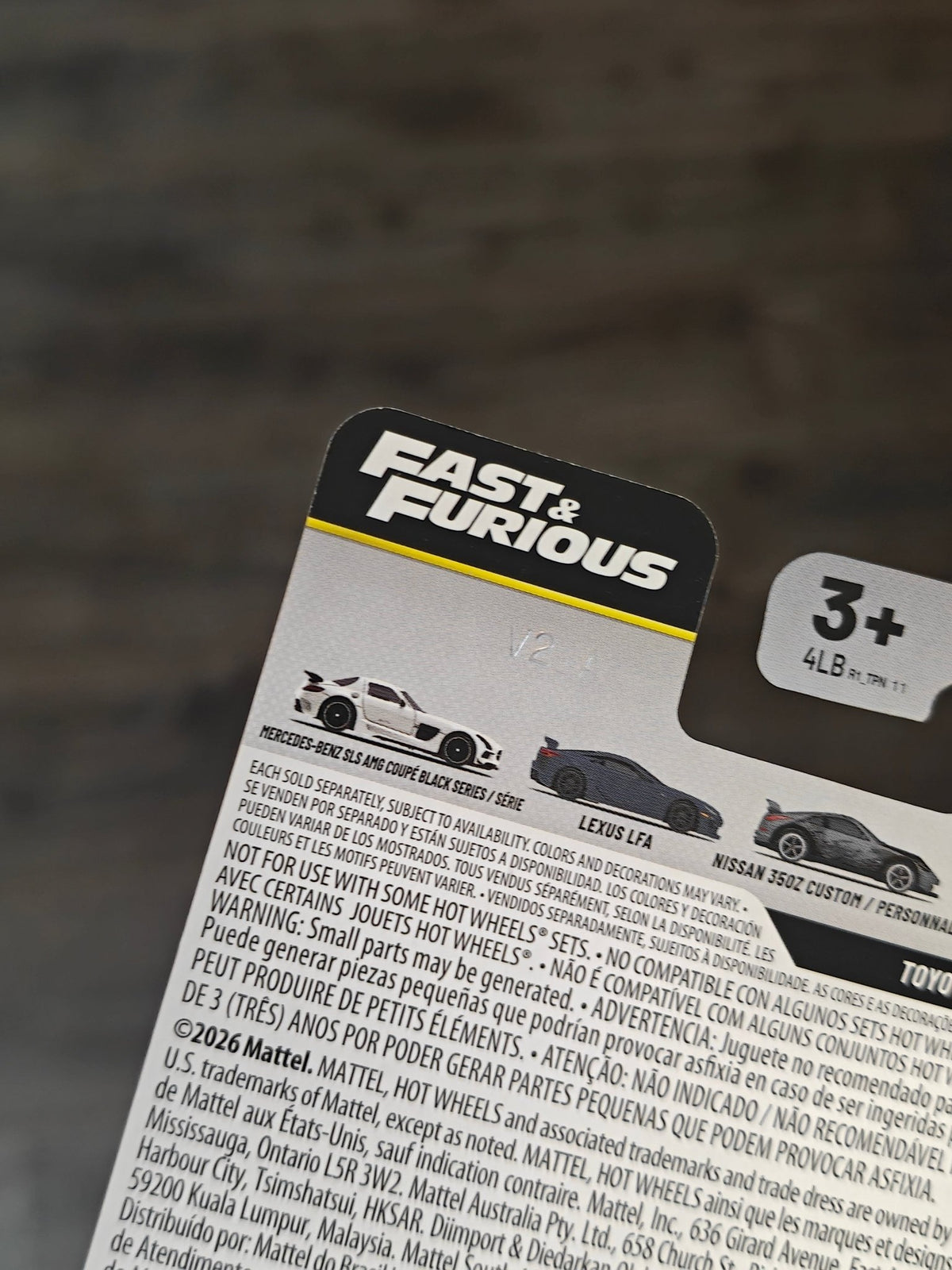 Premium Hot Wheels Toyota Supra - Fast & Furious 25 Years (Imported) - Kinder Logs