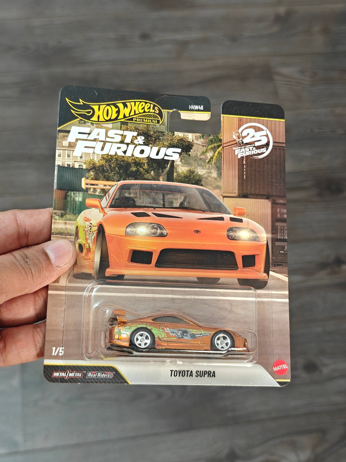 Premium Hot Wheels Toyota Supra - Fast & Furious 25 Years (Imported) - Kinder Logs