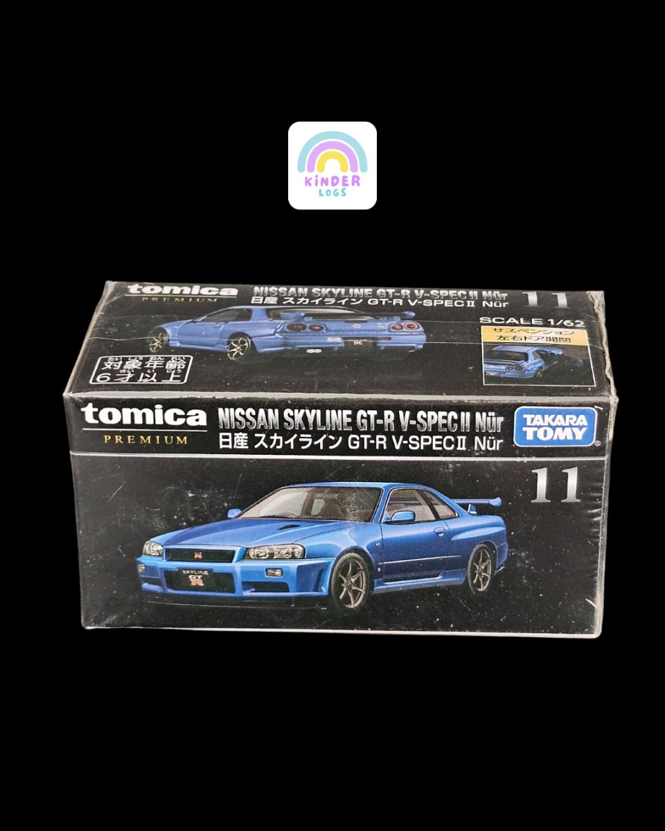 Premium Tomica Nissan Skyline GT - R V - Spec II Nur - Kinder Logs