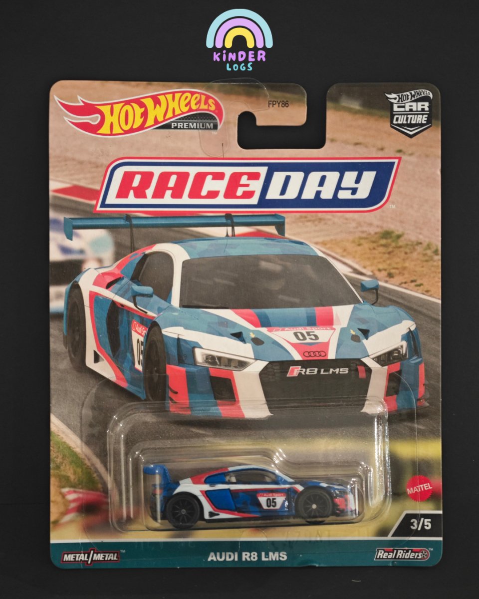 Race Day Hot Wheels Audi R8 LMS - Kinder Logs