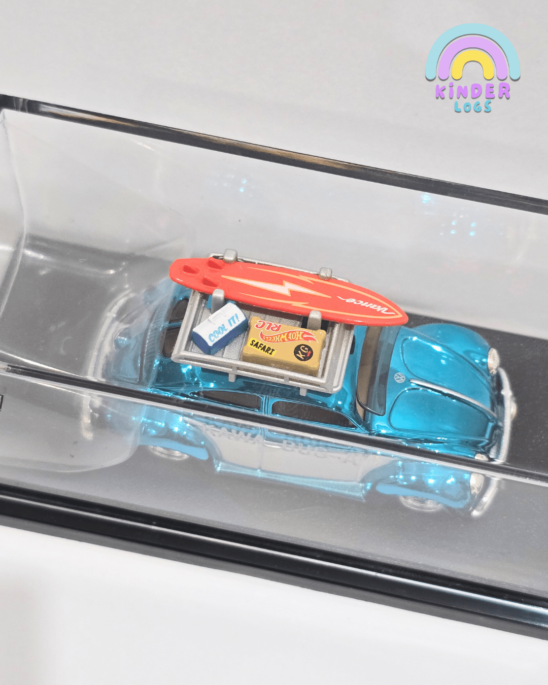 RLC Exclusive Hot Wheels "Kawa - Bug - A" 1949 VW Beetle (Aqua) - Kinder Logs