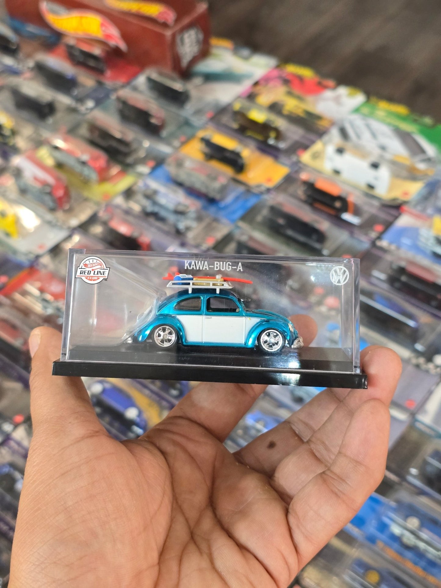 RLC Exclusive Hot Wheels "Kawa - Bug - A" 1949 VW Beetle (Aqua) - Kinder Logs