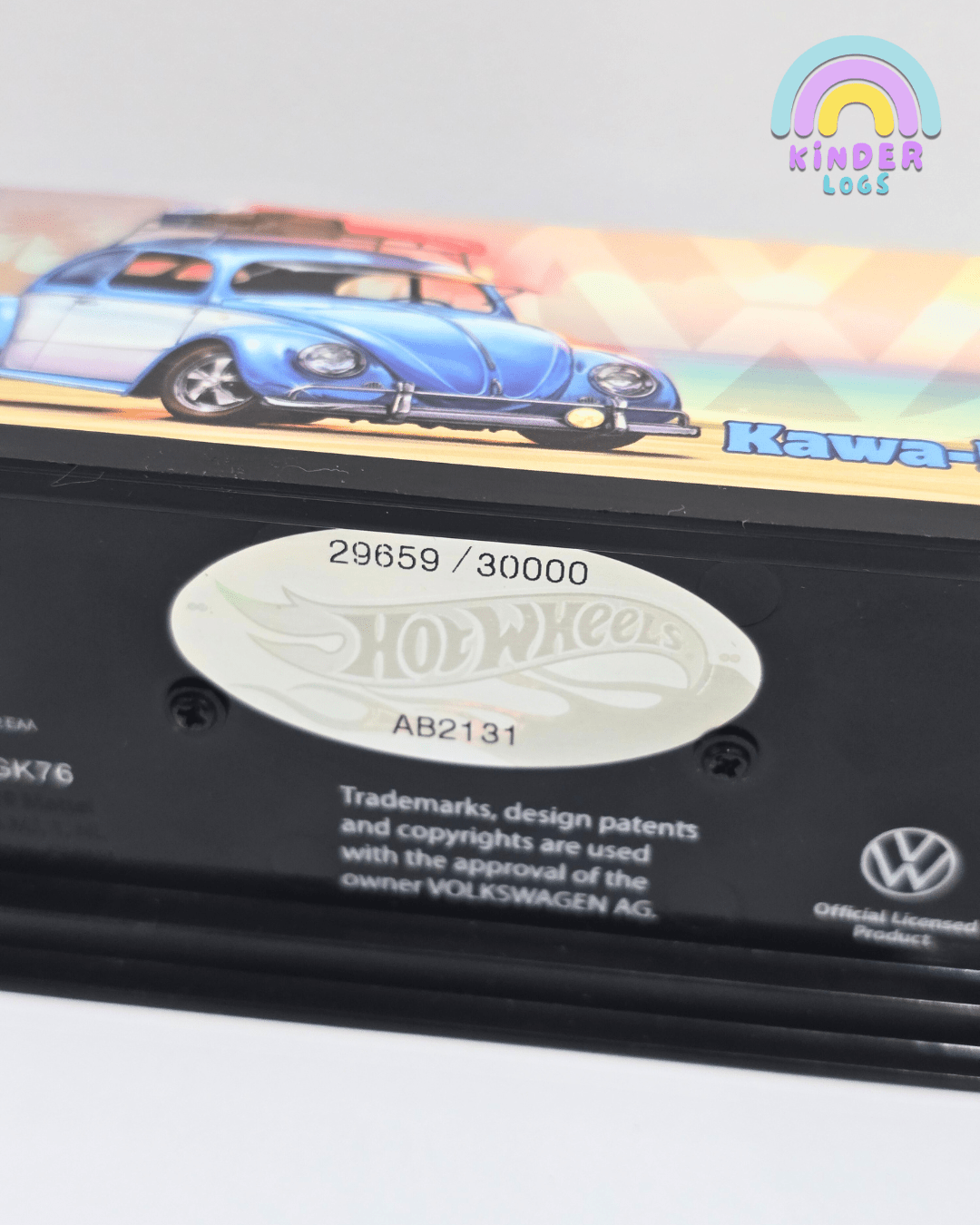 RLC Exclusive Hot Wheels "Kawa - Bug - A" 1949 VW Beetle (Aqua) - Kinder Logs