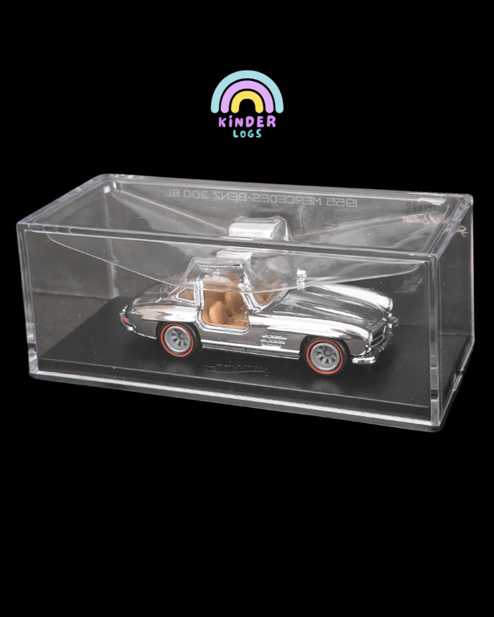 RLC Hot Wheels 1955 Mercedes - Benz 300 SL Special Edition (Silver Chrome) - Kinder Logs