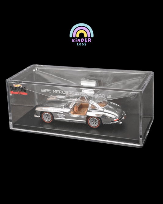RLC Hot Wheels 1955 Mercedes - Benz 300 SL Special Edition (Silver Chrome) - Kinder Logs