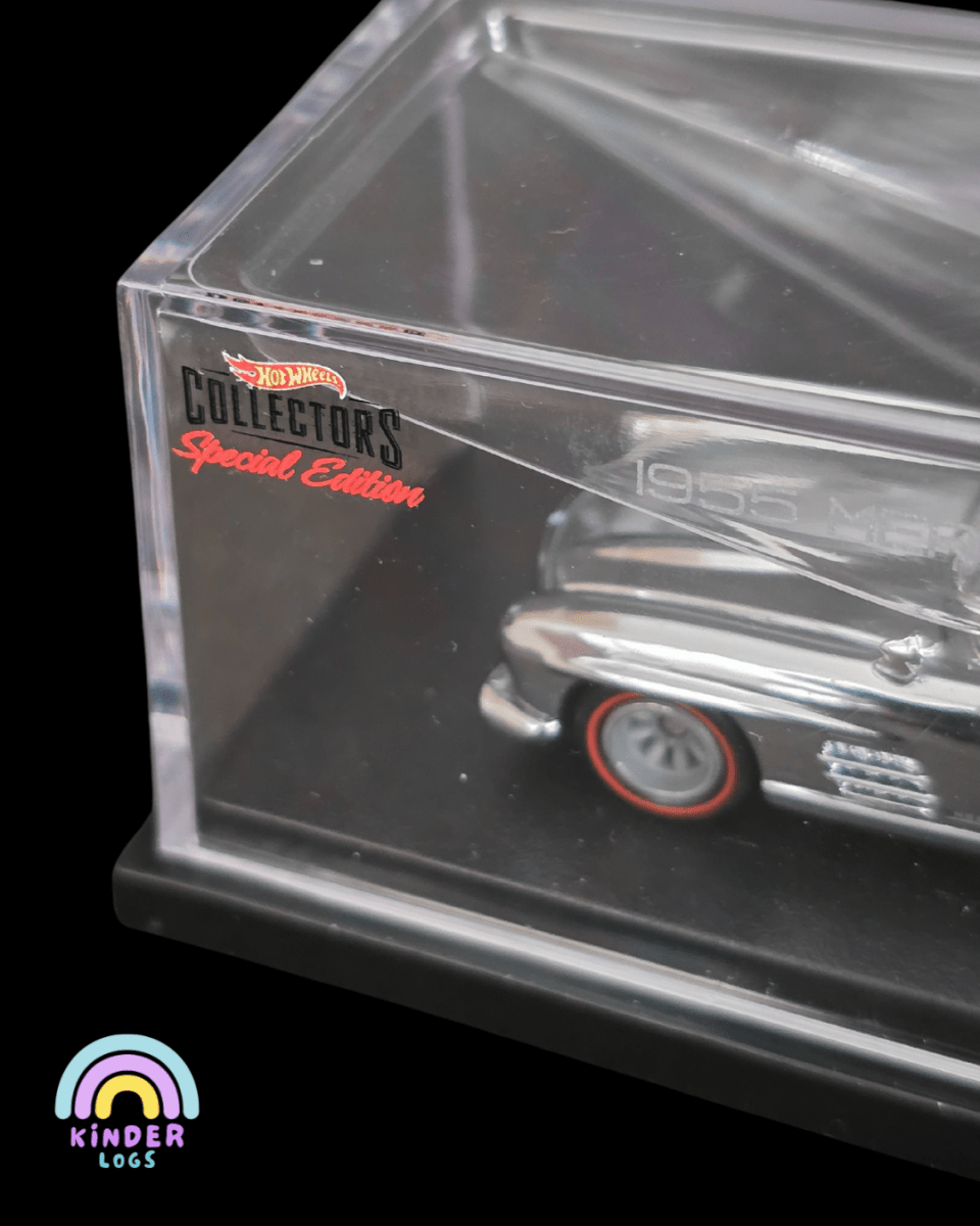 RLC Hot Wheels 1955 Mercedes - Benz 300 SL Special Edition (Silver Chrome) - Kinder Logs
