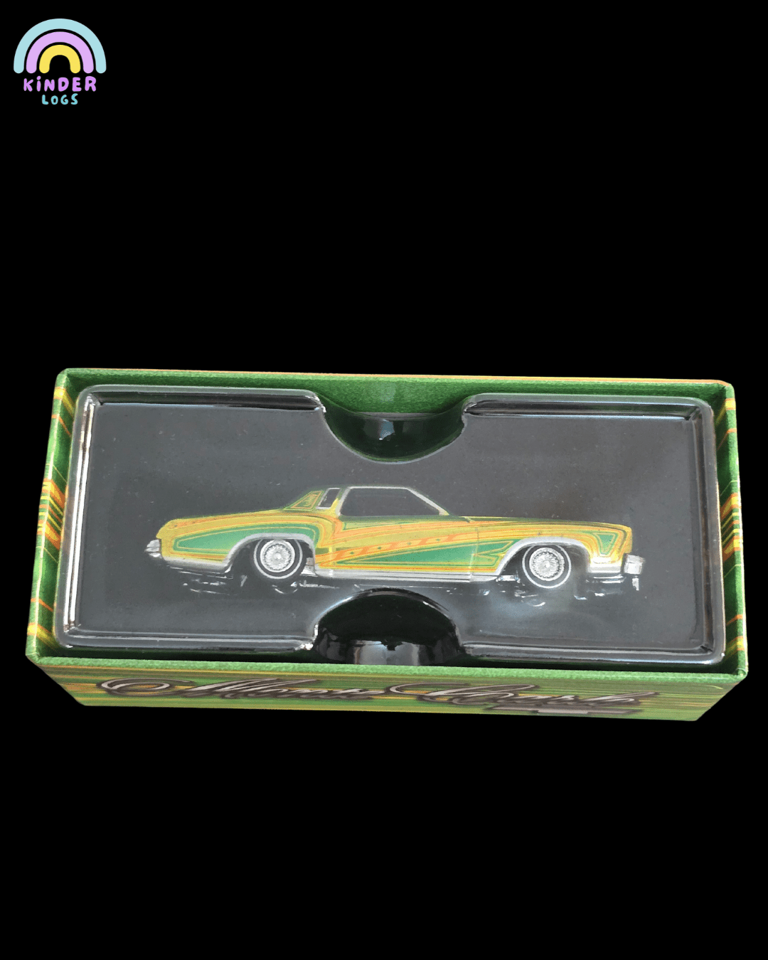 RLC Hot Wheels 1975 Chevrolet Monte Carlo (Spectraflame Antifreeze) - Kinder Logs