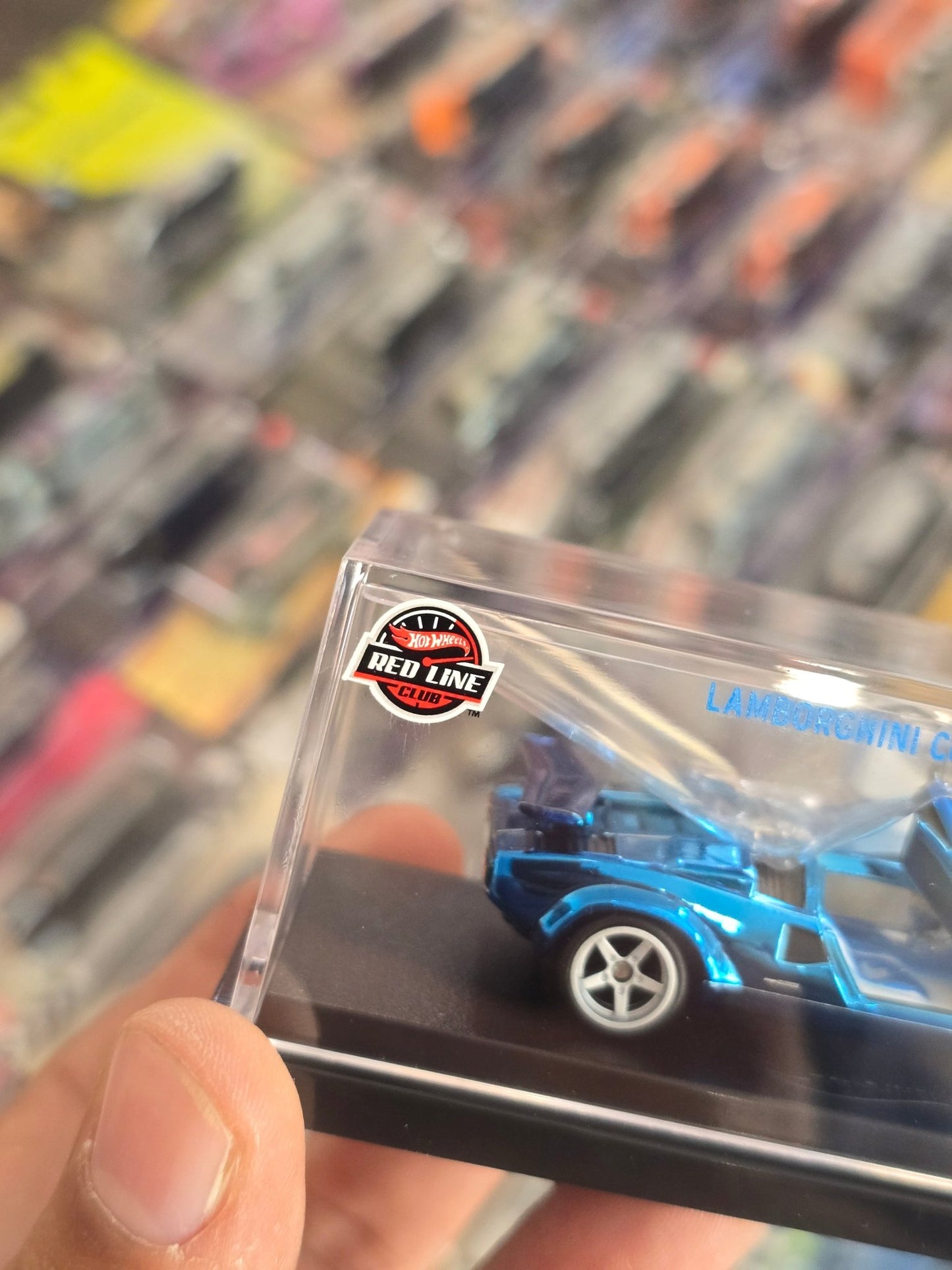 RLC Hot Wheels 1982 Lamborghini Countach LP 500 S (Blue) - Kinder Logs