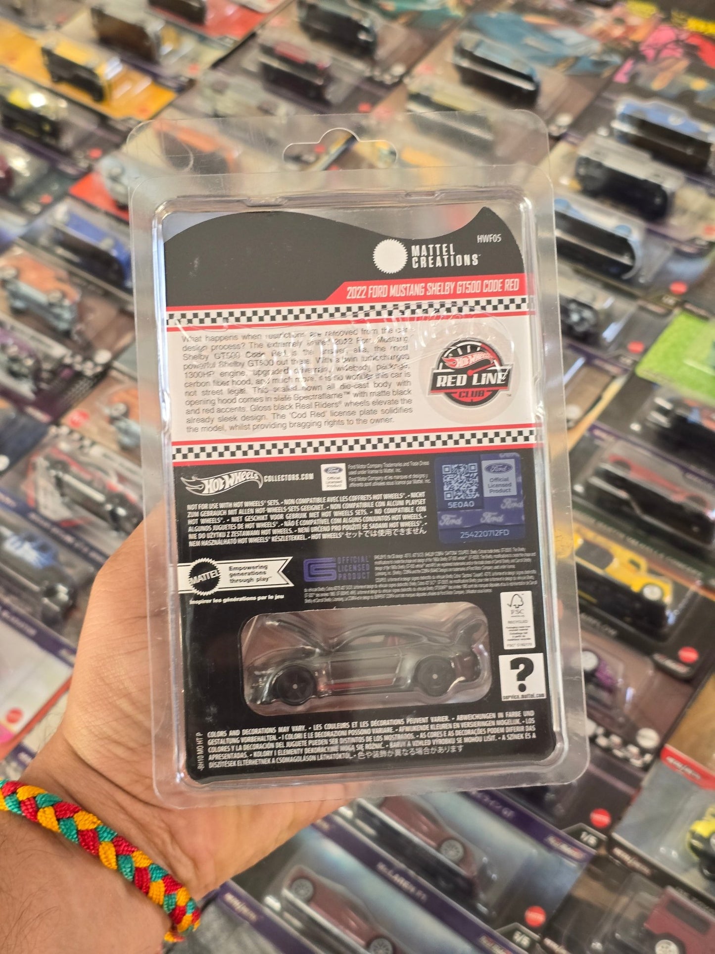 RLC Hot Wheels 2022 Ford Mustang Shelby GT500 Code Red - Kinder Logs