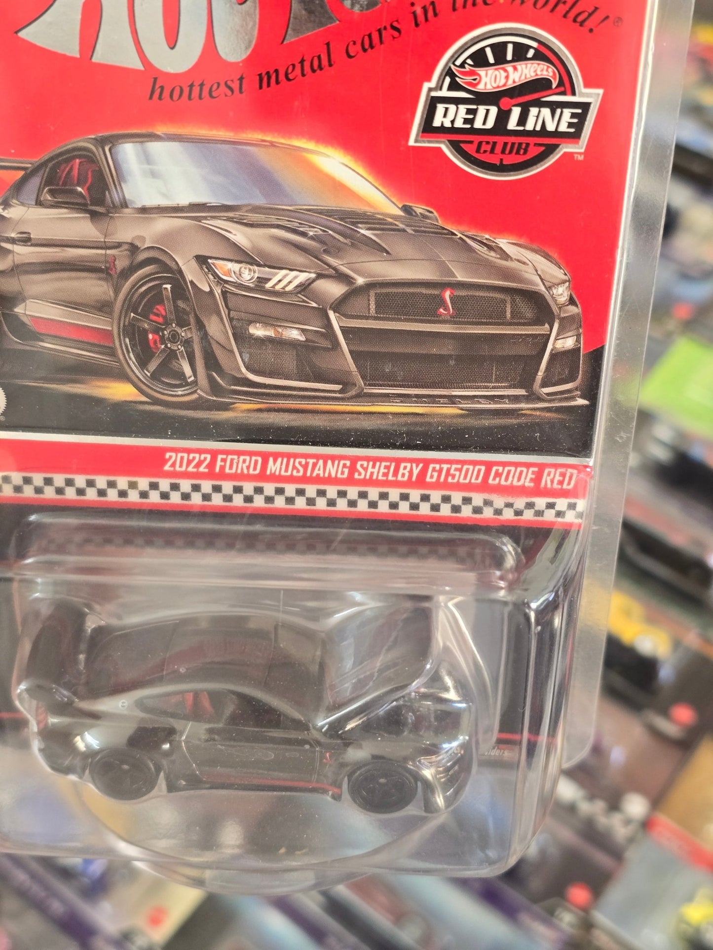 RLC Hot Wheels 2022 Ford Mustang Shelby GT500 Code Red - Kinder Logs
