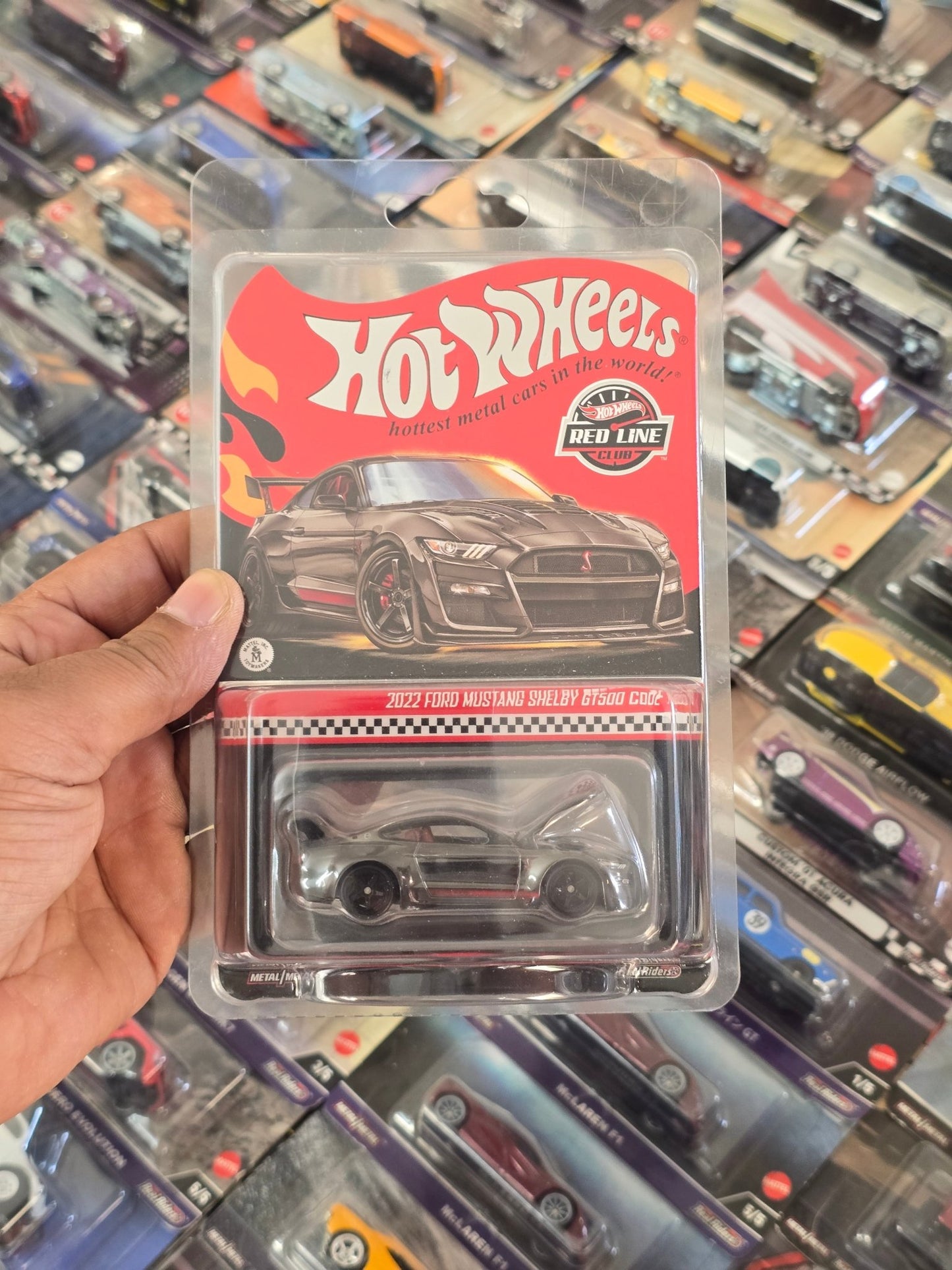 RLC Hot Wheels 2022 Ford Mustang Shelby GT500 Code Red - Kinder Logs