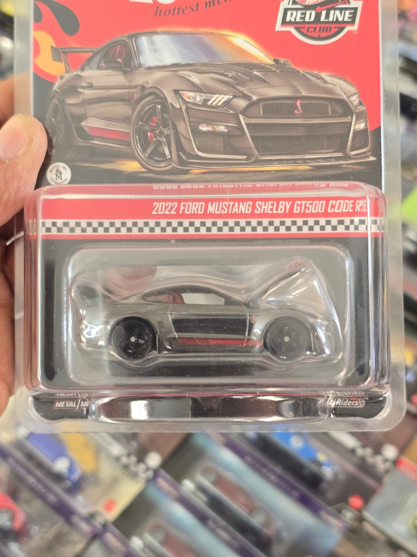 RLC Hot Wheels 2022 Ford Mustang Shelby GT500 Code Red - Kinder Logs