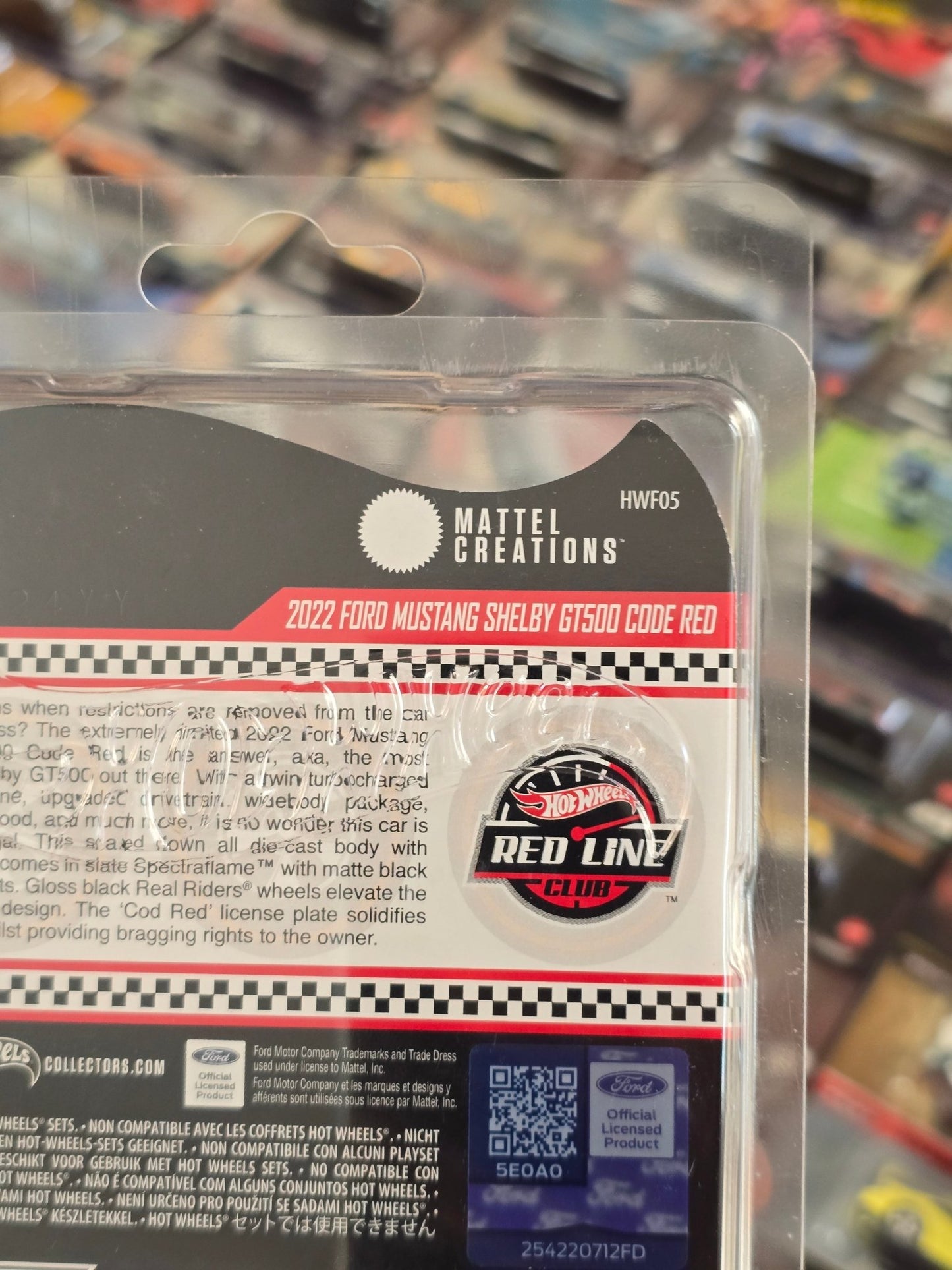 RLC Hot Wheels 2022 Ford Mustang Shelby GT500 Code Red - Kinder Logs