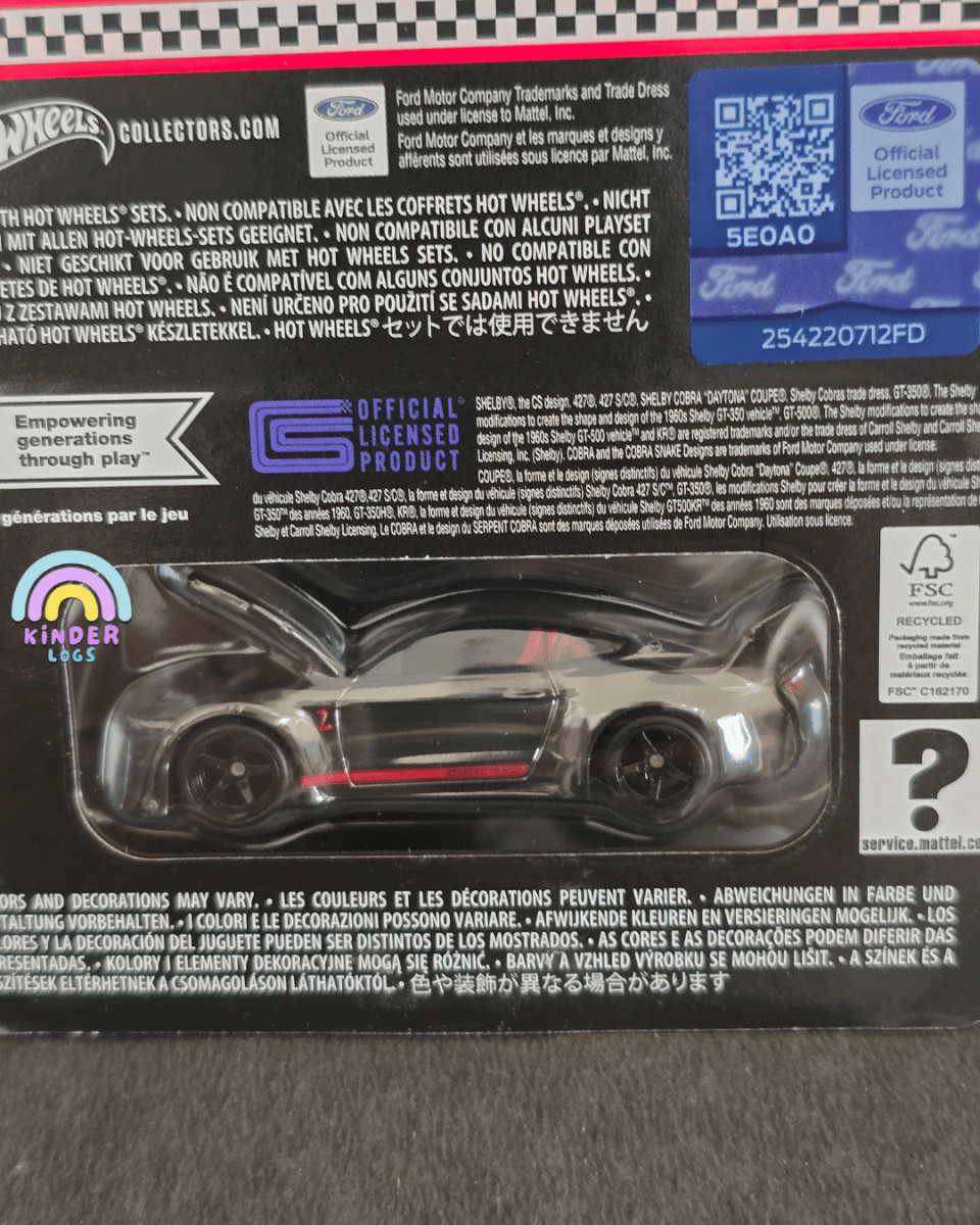 RLC Hot Wheels 2022 Ford Mustang Shelby GT500 Code Red - Kinder Logs
