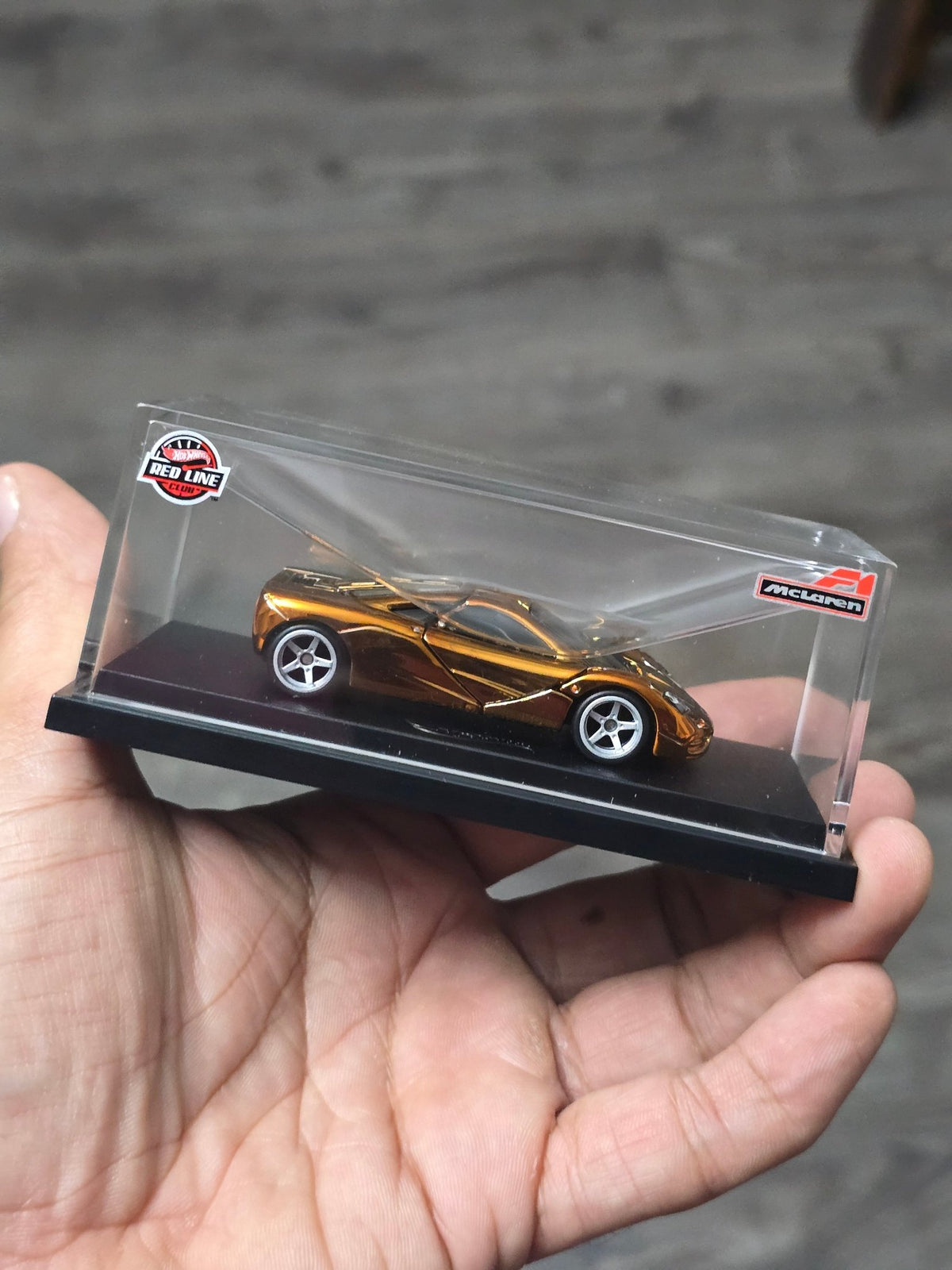 RLC Hot Wheels McLaren F1 (Spectraflame Orange) - Kinder Logs
