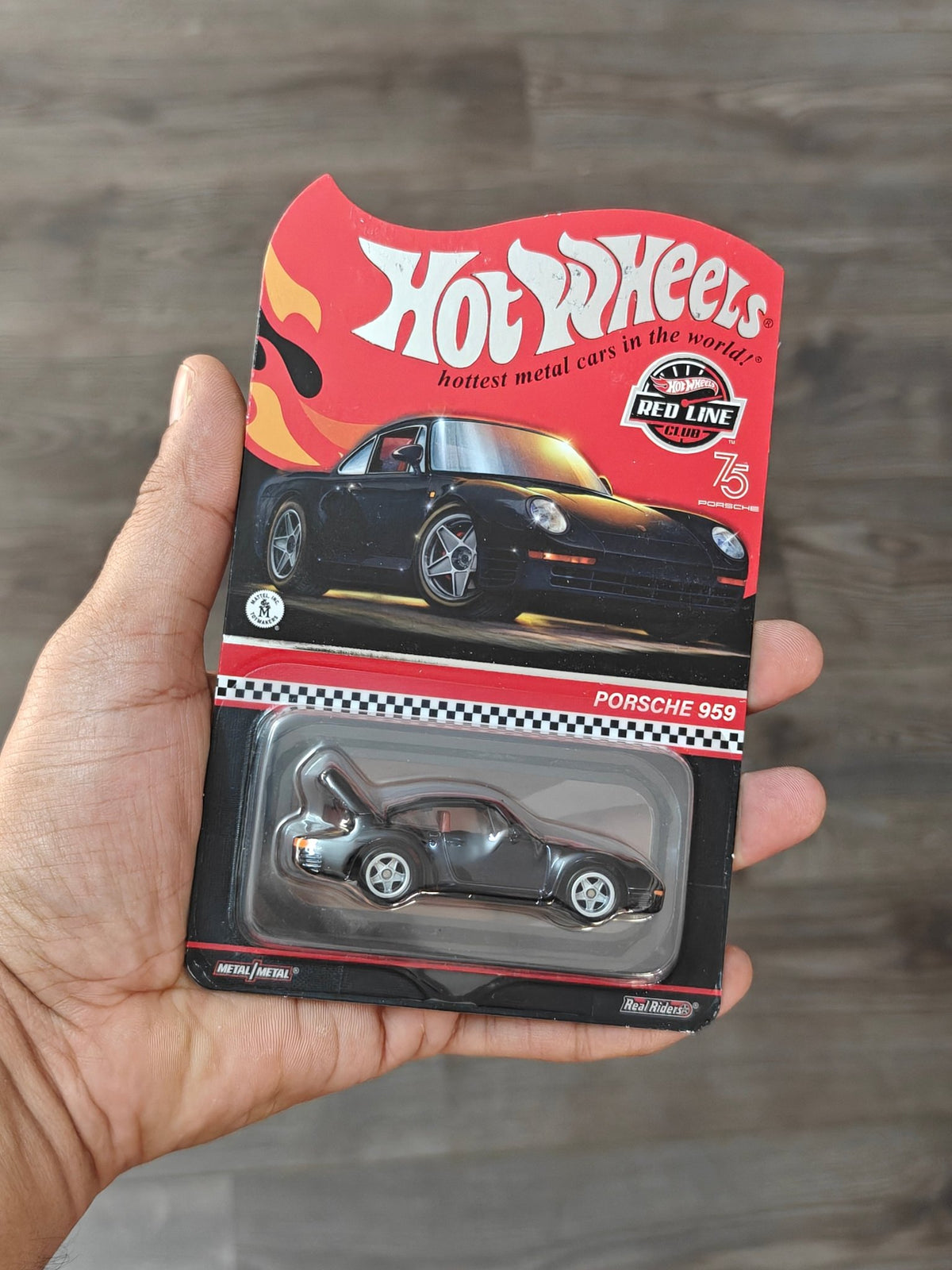 RLC Hot Wheels Porsche 959 (Spectraflame True Black) - Kinder Logs