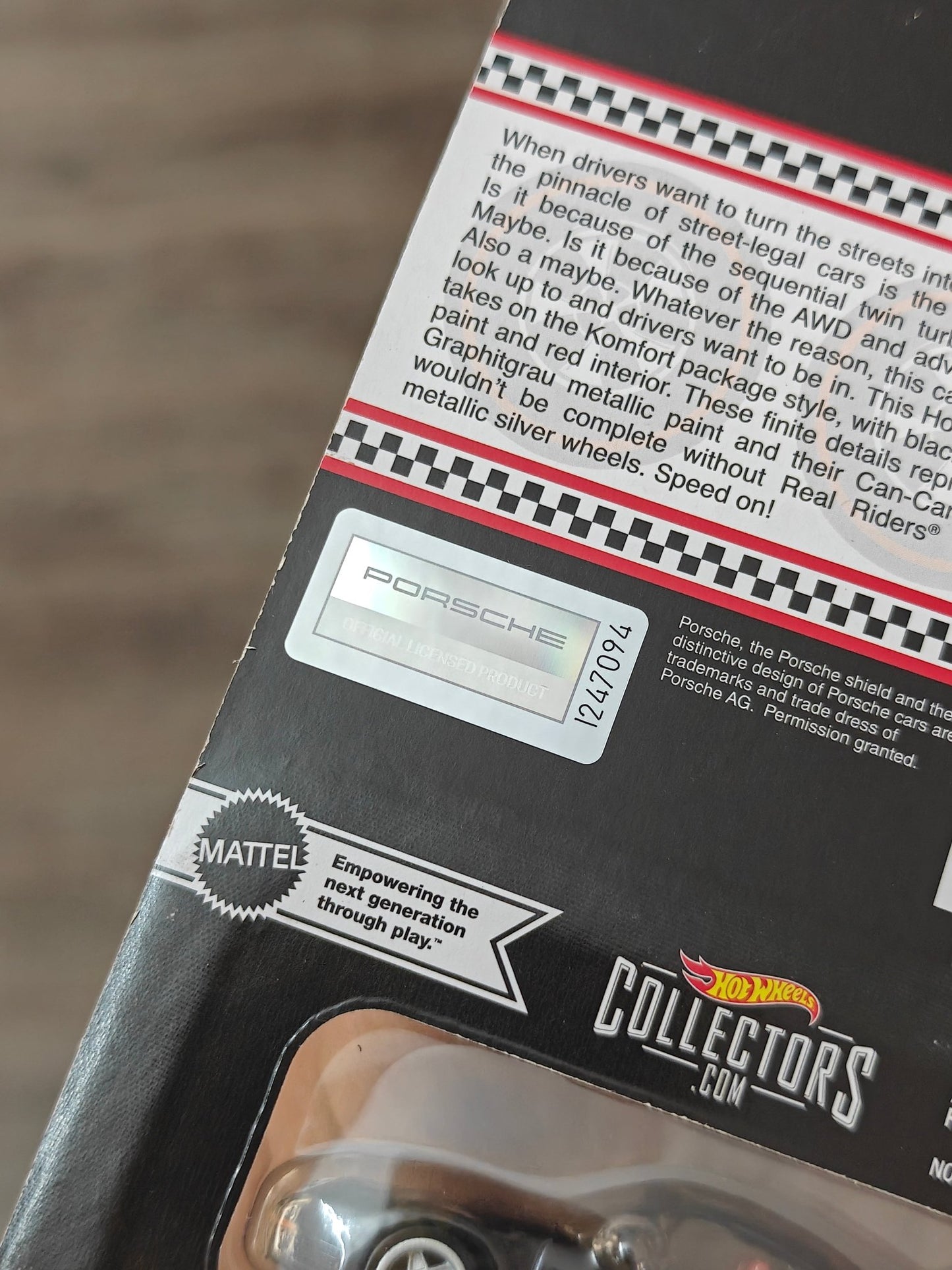 RLC Hot Wheels Porsche 959 (Spectraflame True Black) - Kinder Logs