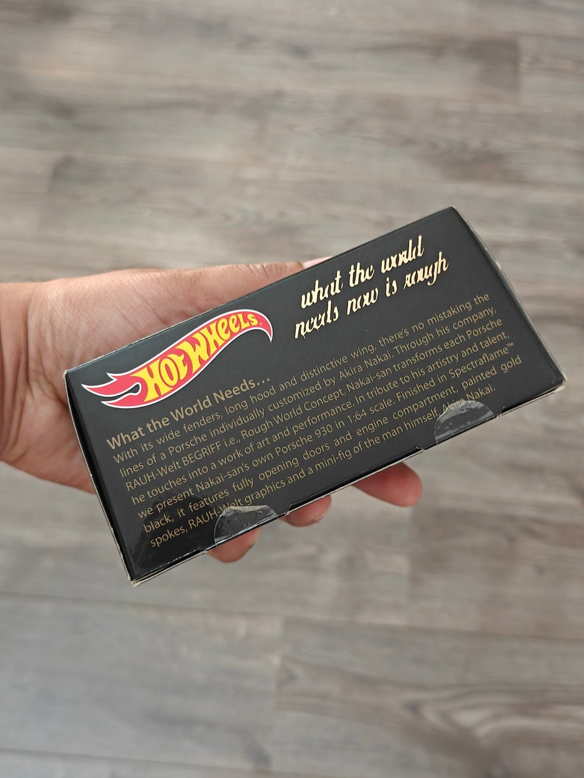 RLC Hot Wheels RWB Porsche 930 (Spectraflame Black) - Kinder Logs