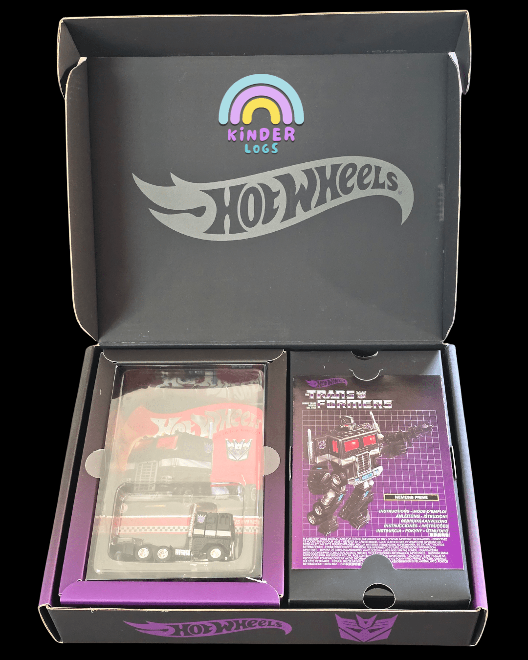 RLC Hot Wheels Transformers Nemesis Prime - Kinder Logs India RLC Hot Wheels Transformers Nemesis Prime - Kinder Logs India
