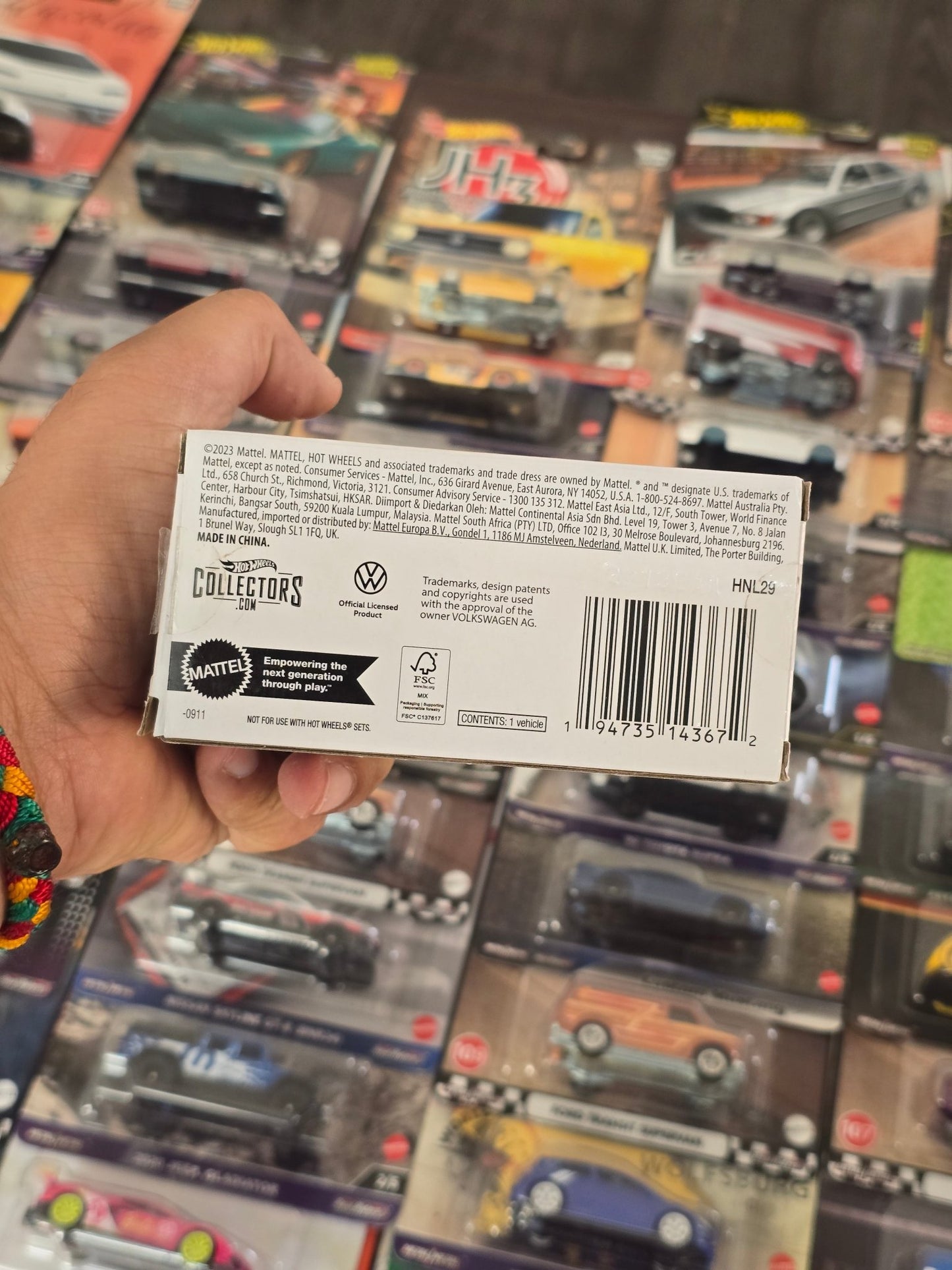 RLC Hot Wheels Volkswagen Kawa - Bug - A (Pink - White) - Kinder Logs