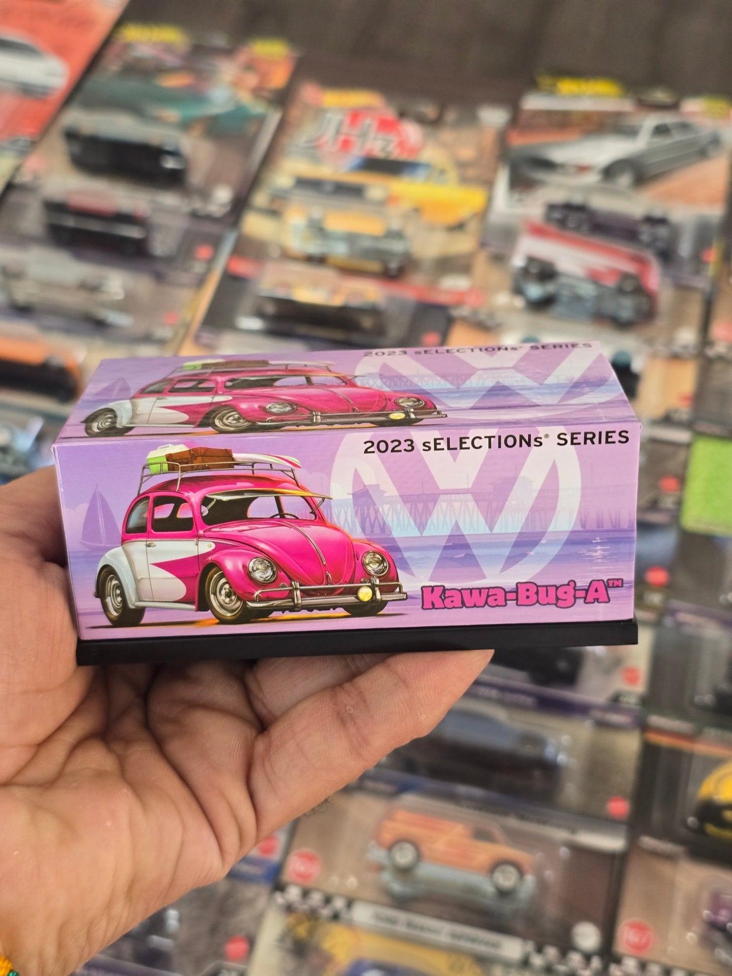 RLC Hot Wheels Volkswagen Kawa - Bug - A (Pink - White) - Kinder Logs