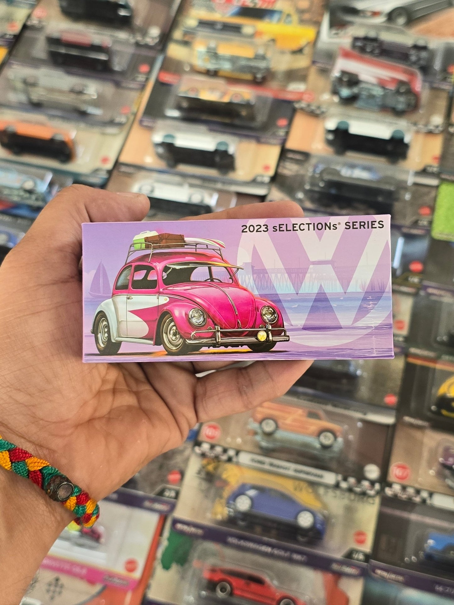RLC Hot Wheels Volkswagen Kawa - Bug - A (Pink - White) - Kinder Logs