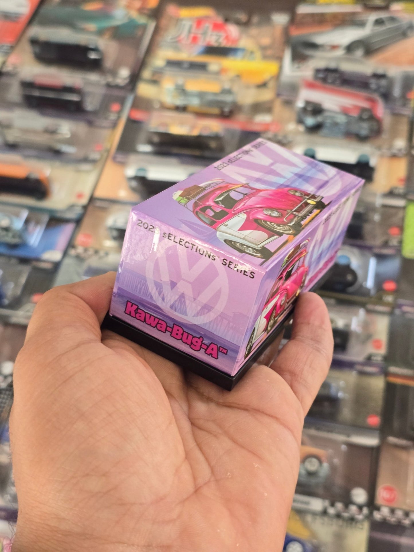 RLC Hot Wheels Volkswagen Kawa - Bug - A (Pink - White) - Kinder Logs