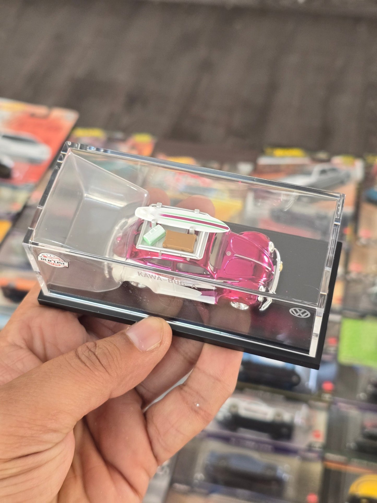 RLC Hot Wheels Volkswagen Kawa - Bug - A (Pink - White) - Kinder Logs
