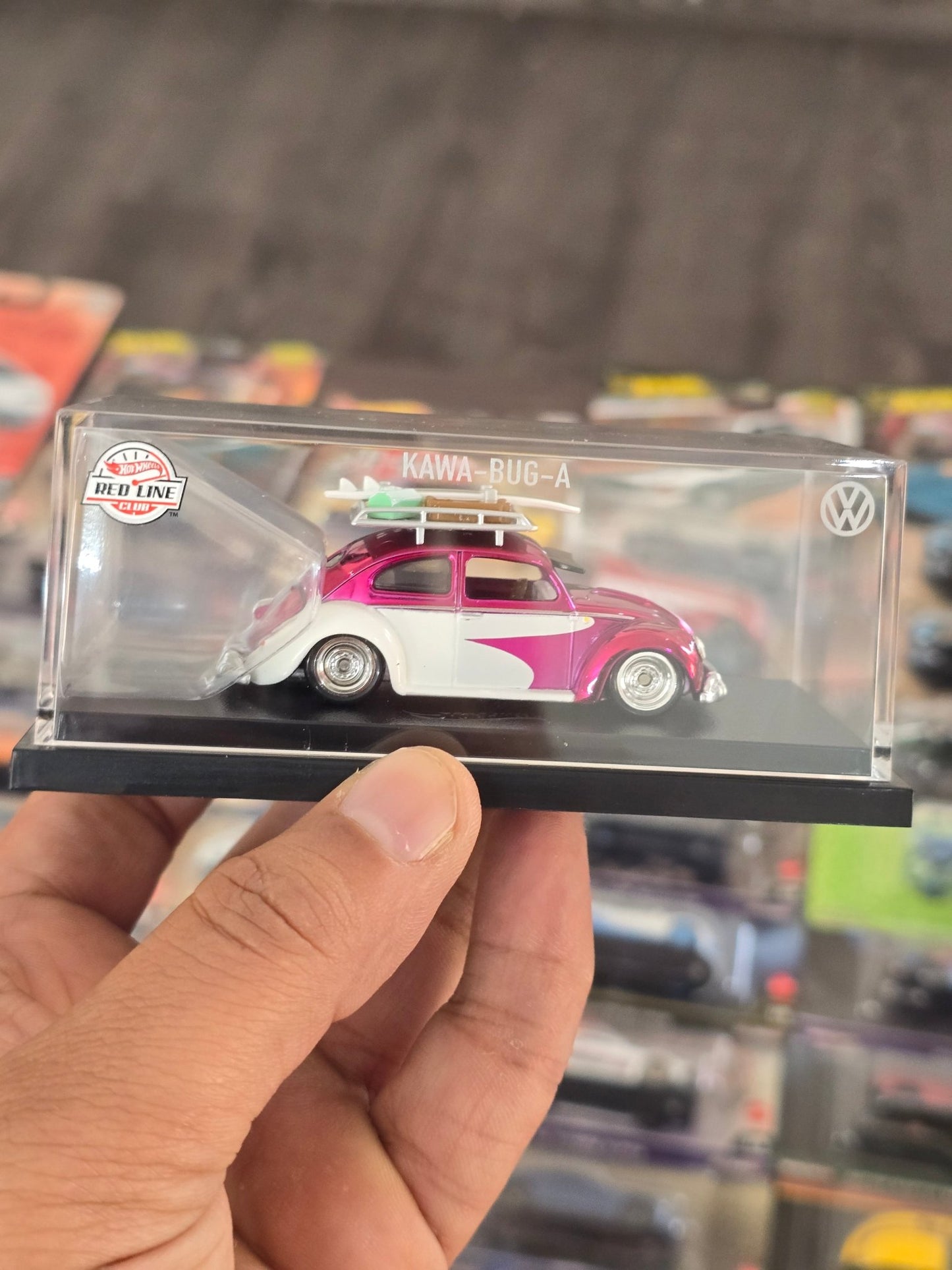 RLC Hot Wheels Volkswagen Kawa - Bug - A (Pink - White) - Kinder Logs
