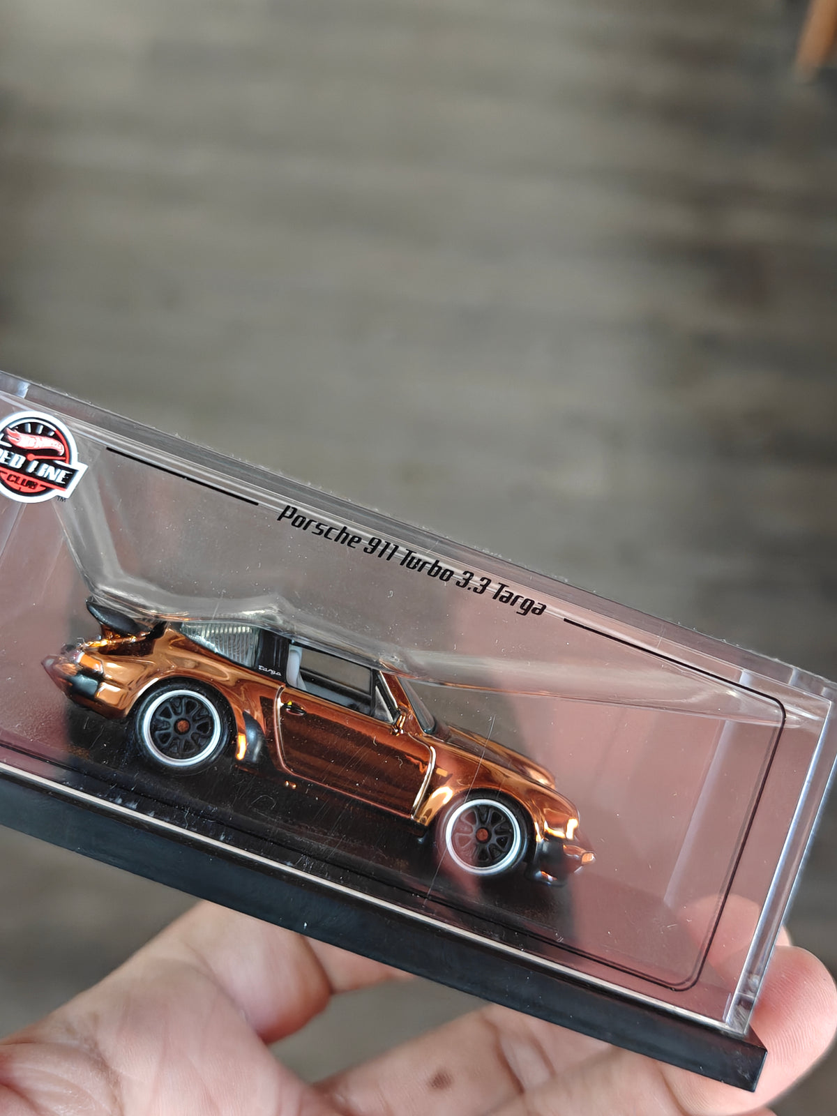 RLC Hot Wheels Porsche 911 Turbo 3.3 Targa - Brown (Damaged Box)