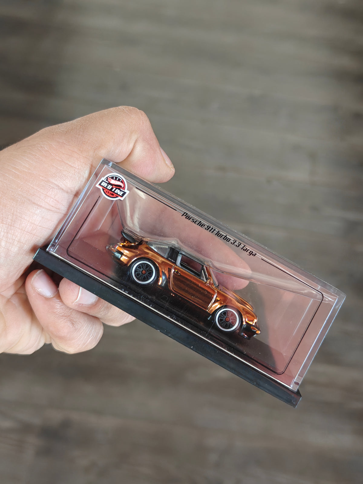 RLC Hot Wheels Porsche 911 Turbo 3.3 Targa - Brown (Damaged Box)
